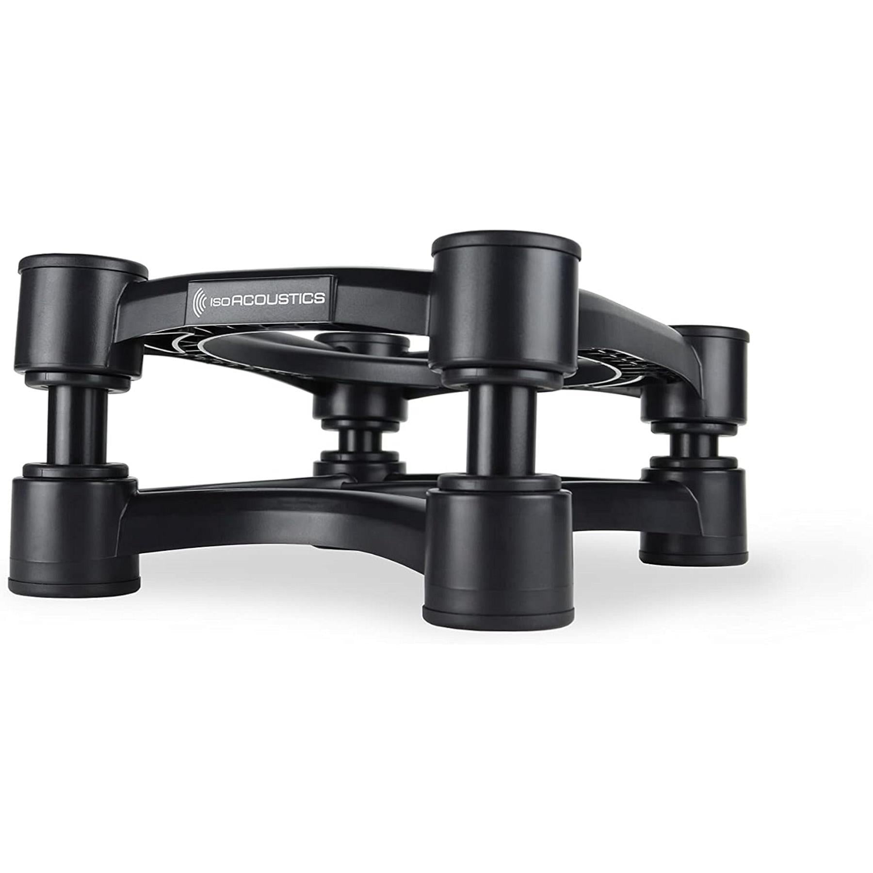 IsoAcoustics ISO 200 Speaker Isolation Stands - Premium Studio Monitor Isolation Pads for Large Speakers, Reduce Vibrations & Improve Sound Clarity - Perfect for Home Studios, Recording Studios & Audiophile Setups