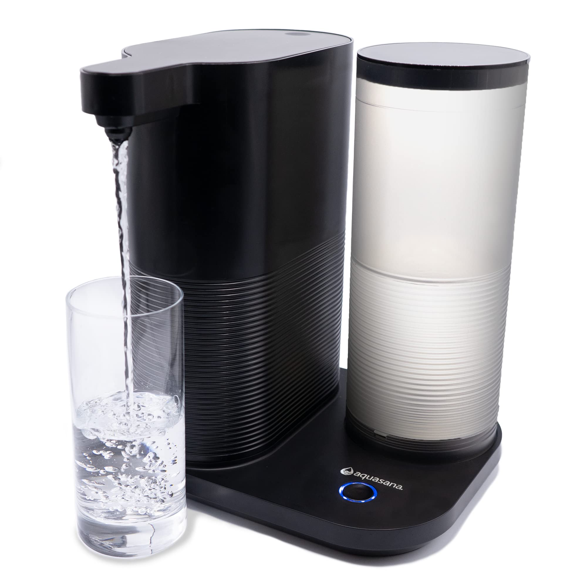 Aquasana Countertop Water Filter System - Removes 97% Chlorine & Contaminants from Tap Water | Compact Kitchen Water Purifier for Clean Drinking Water | Perfect for Home, Office & RV Use