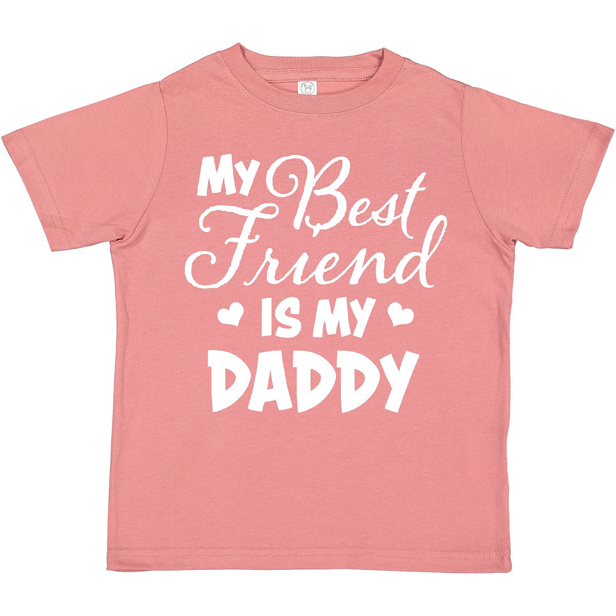 My Best Friend is My Daddy with Hearts Toddler T-Shirt for Family Outings and Playdates