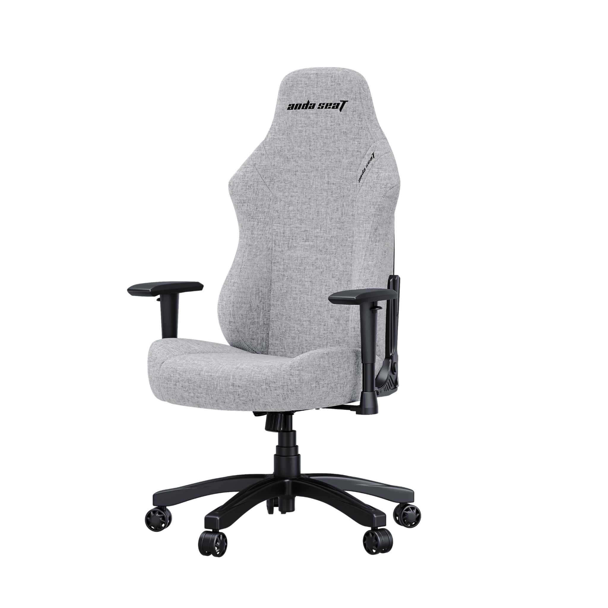 Anda Seat LUNA Fabric Gaming Chair - Ergonomic Office & PC Gaming Chair with Lumbar Support - Grey - Perfect for Home Office, Esports & Streaming Setup