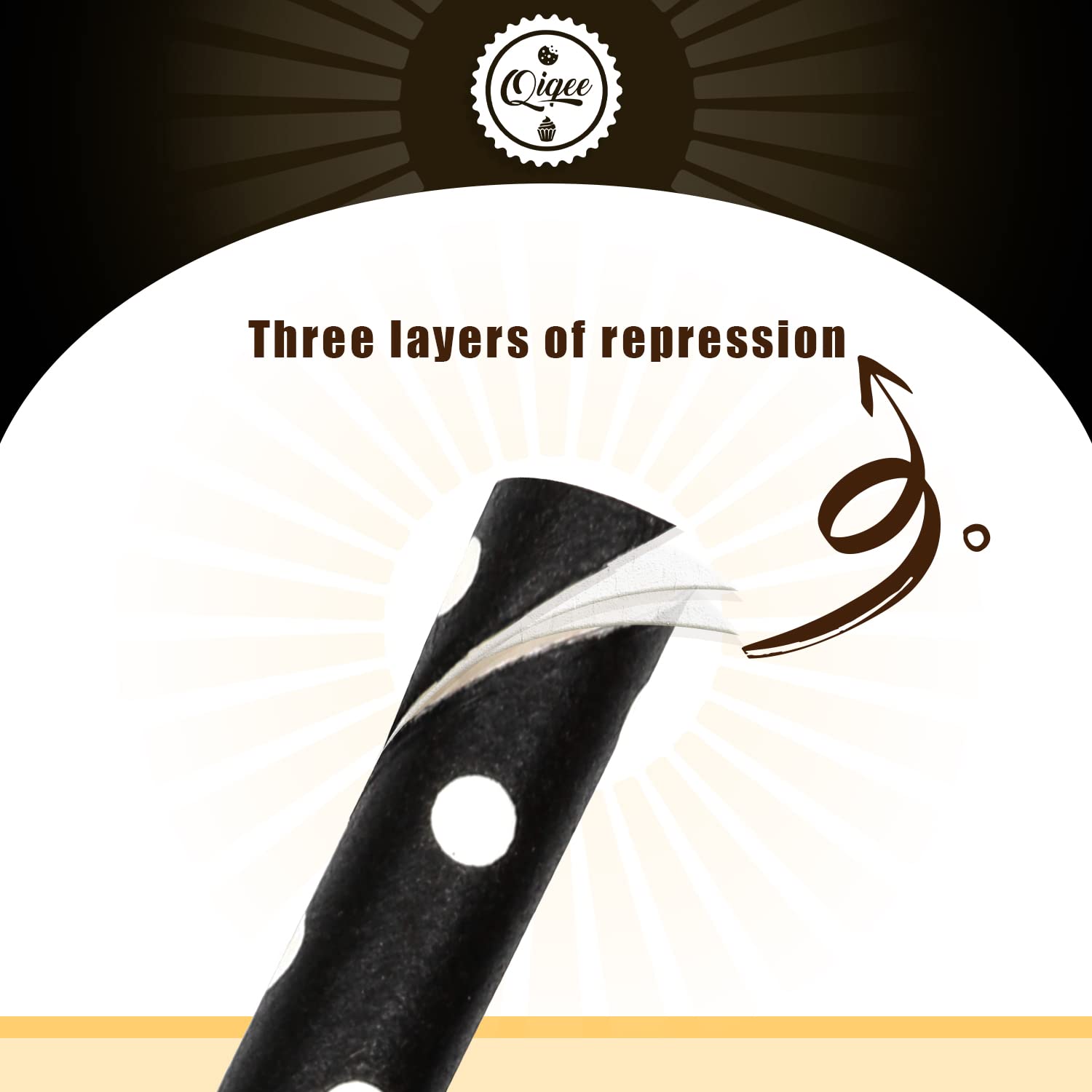 Eco-Friendly Black Paper Drinking Straws - 150pcs Bulk Disposable Straws (10 Stylish Patterns) - Perfect for Parties, Weddings & Eco-Conscious Cafes