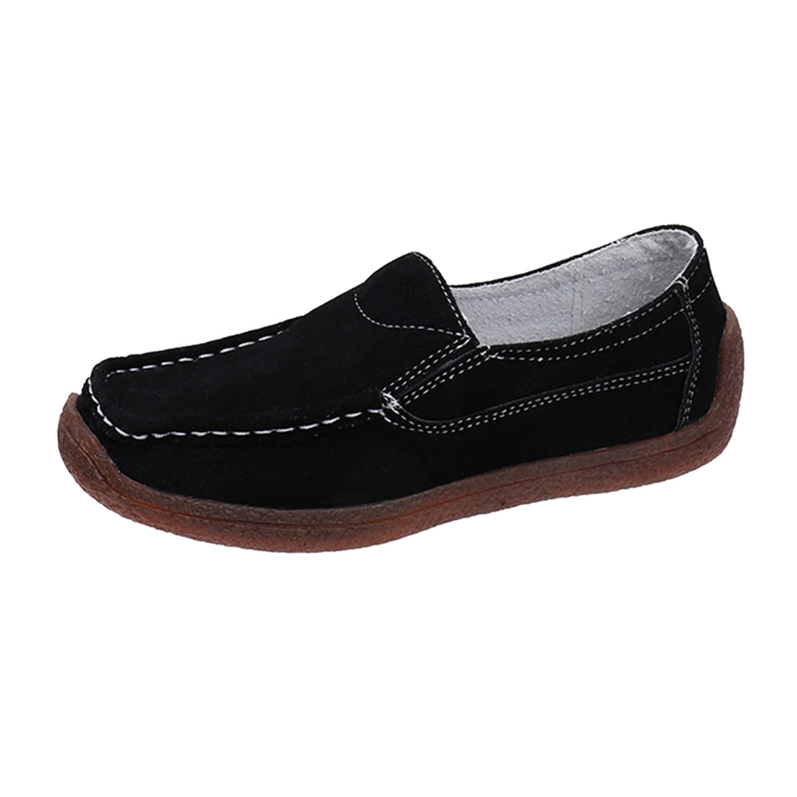 **MLAGJSS Women's Slip-On Tennis Shoes - Breathable, Comfortable Flat Round Toe Casual Sneakers for Walking, Travel & Everyday Wear**