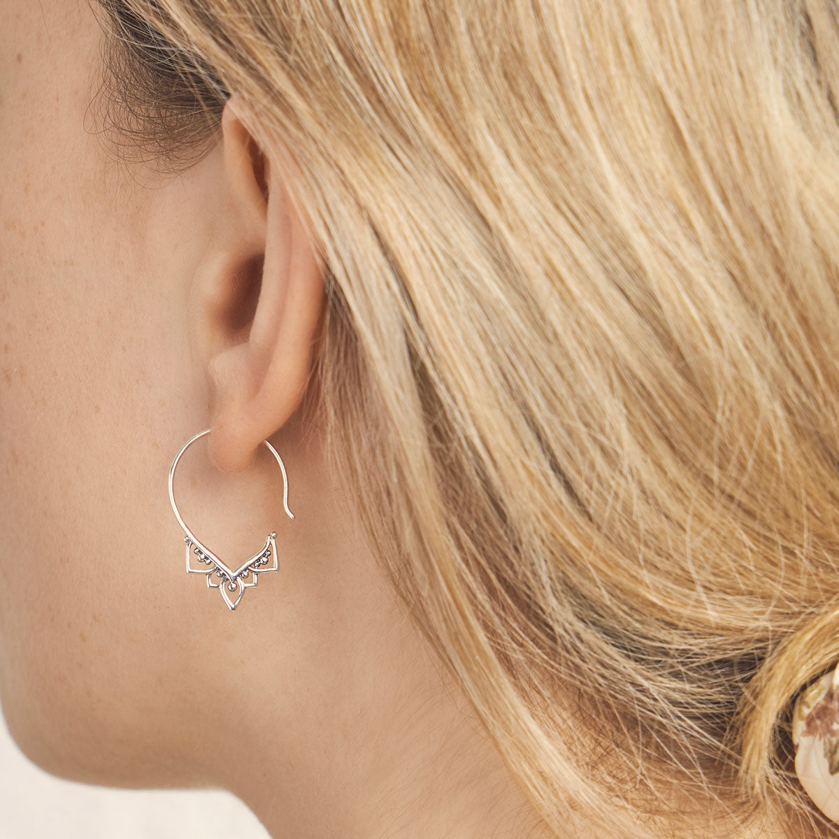 Elegant Mendhi Hoops Earrings for Women - Traditional Indian Handmade Jewelry for Weddings, Festivals & Special Occasions