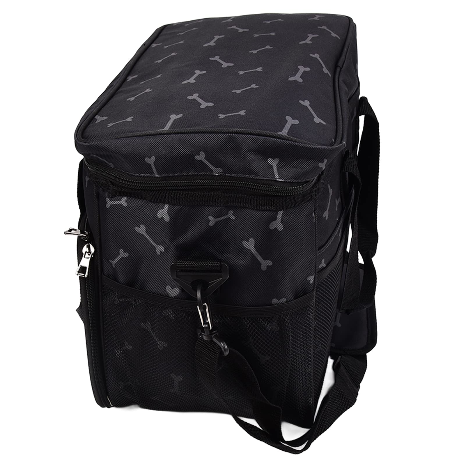 Meiyya Pet Food Storage Bag - Large Capacity Oxford Cloth Dog Travel Bag with 2 Containers, Anti-Scratch Design for Outdoor Adventures, Camping & Travel