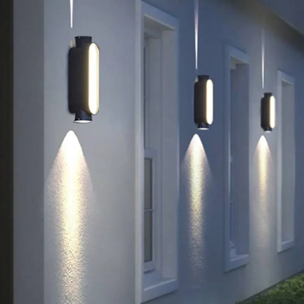 Minimalist Outdoor Wall Sconce Up Down Lights - Modern Exterior Lighting for Patio, Garden, and Porch | Energy Efficient LED Wall Light for Home & Commercial Use