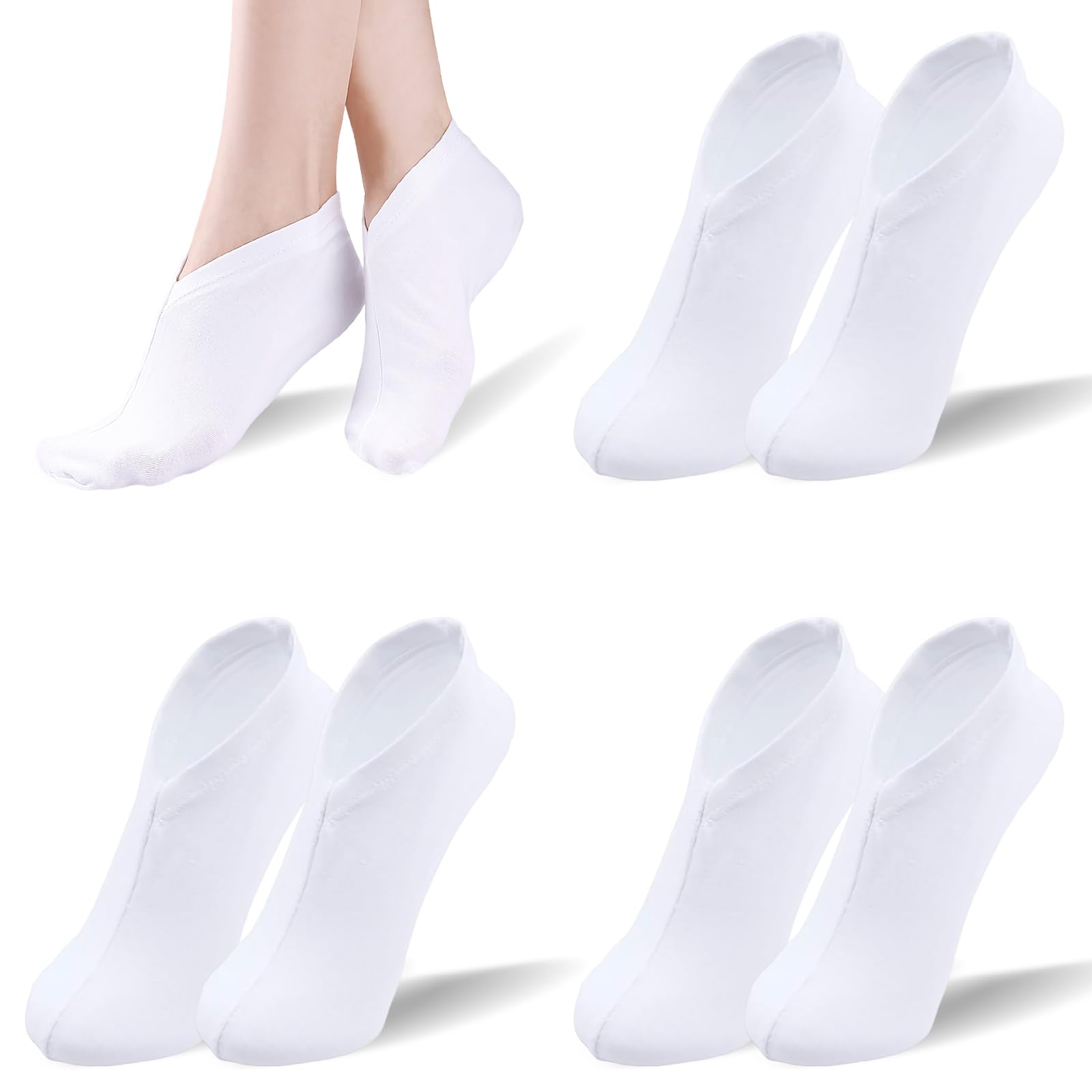 3 Pcs Moisturizing Socks for Cracked Heels Repair - Spa Socks with Lotion for Overnight Deep Hydration - Soft Foot Care for Dry Cracked Feet - Perfect for Home Spa, Relaxation & Nighttime Foot Treatment