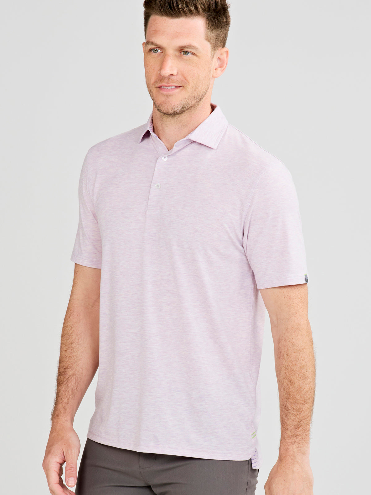 Cloud Polo Shirt - Soft Lilac Heather Color for Men & Women | Perfect for Casual Wear, Office & Outdoor Activities