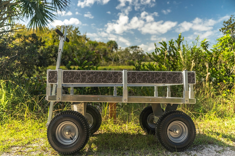 Alumacart CC222 Country Kahuna Junior All-Terrain Wagon - Mossy Oak Camo | Heavy-Duty Kids Wagon for Outdoor Adventures, Beach, Camping & Tailgating