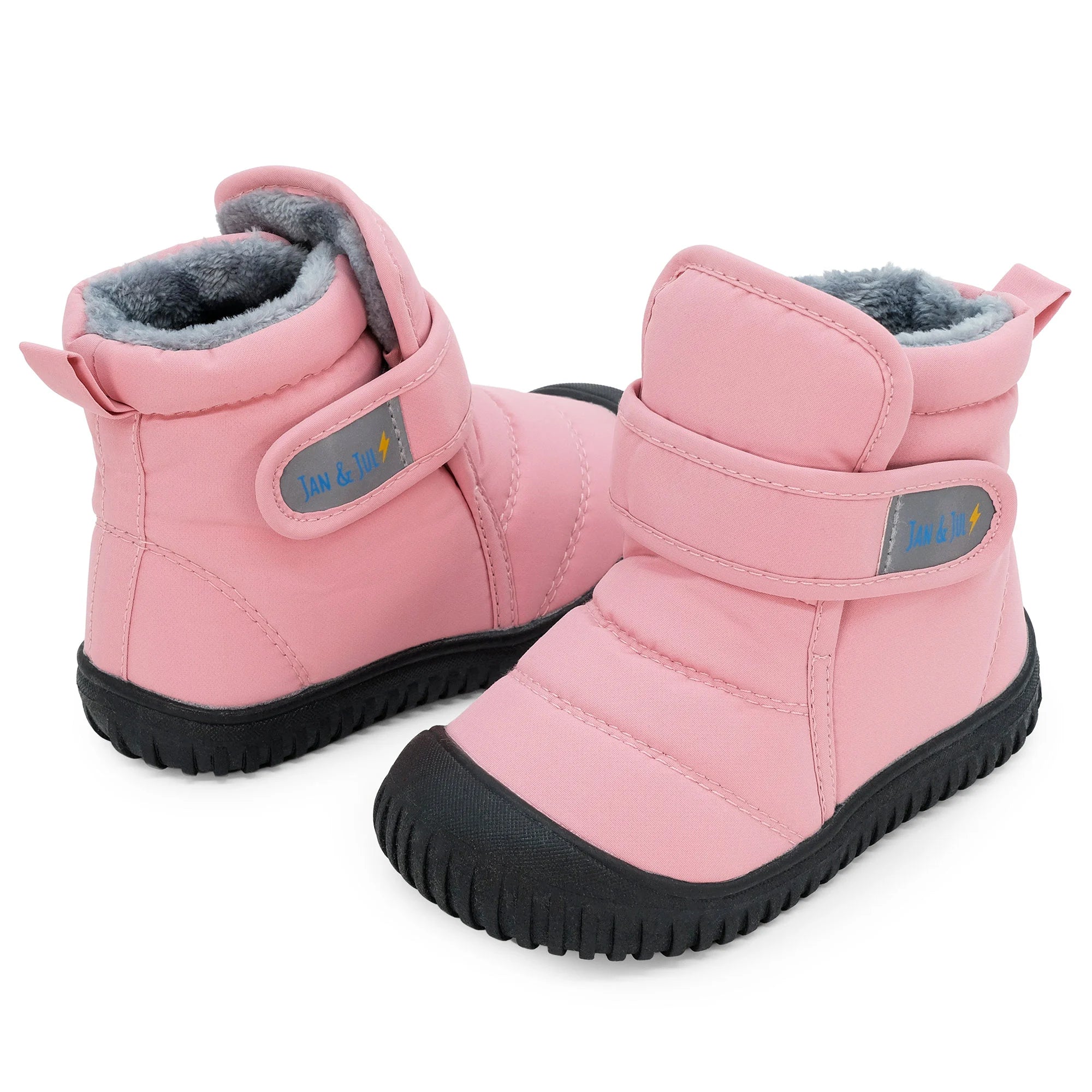 Jan & Jul Dusty Pink Toasty Dry Booties - Waterproof Winter Boots for Toddlers & Kids - Perfect for Snow Play, Outdoor Adventures & Cold Weather