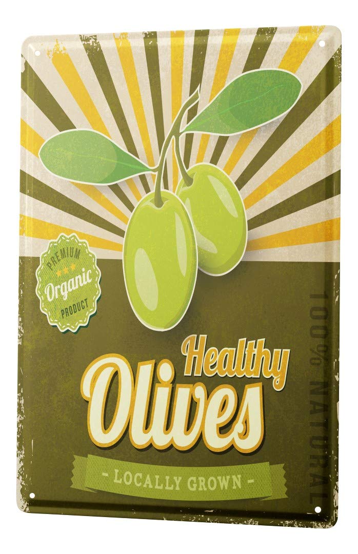 LEotiE Premium Tin Plate Kitchen Healthy Olives - Since 2004 | Gourmet Cooking & Healthy Snacking | Perfect for Salads, Charcuterie Boards & Mediterranean Recipes