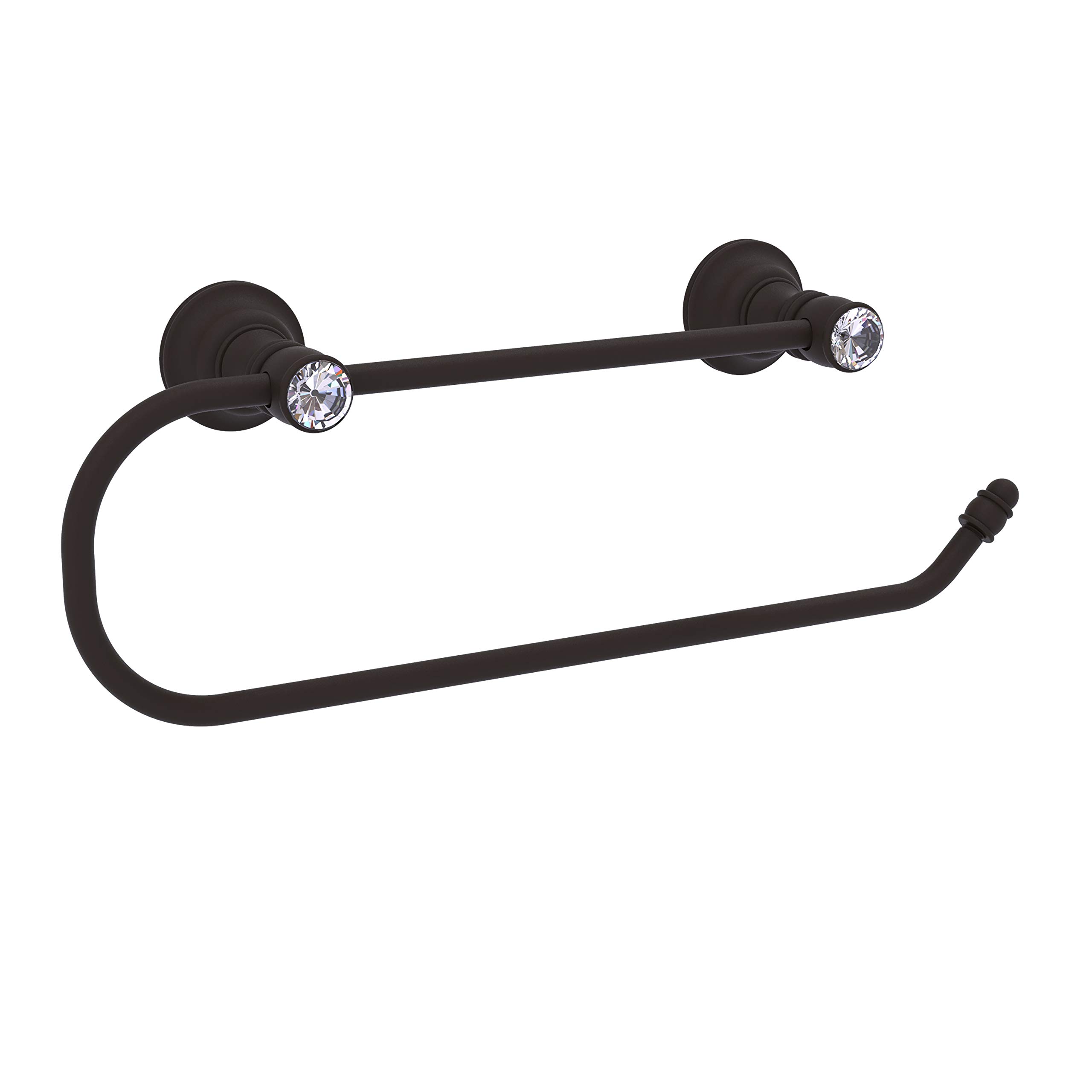 Allied Brass Carolina Crystal Collection Wall Mounted Paper Towel Holder - Oil Rubbed Bronze Finish for Kitchen, Bathroom & Office Organization