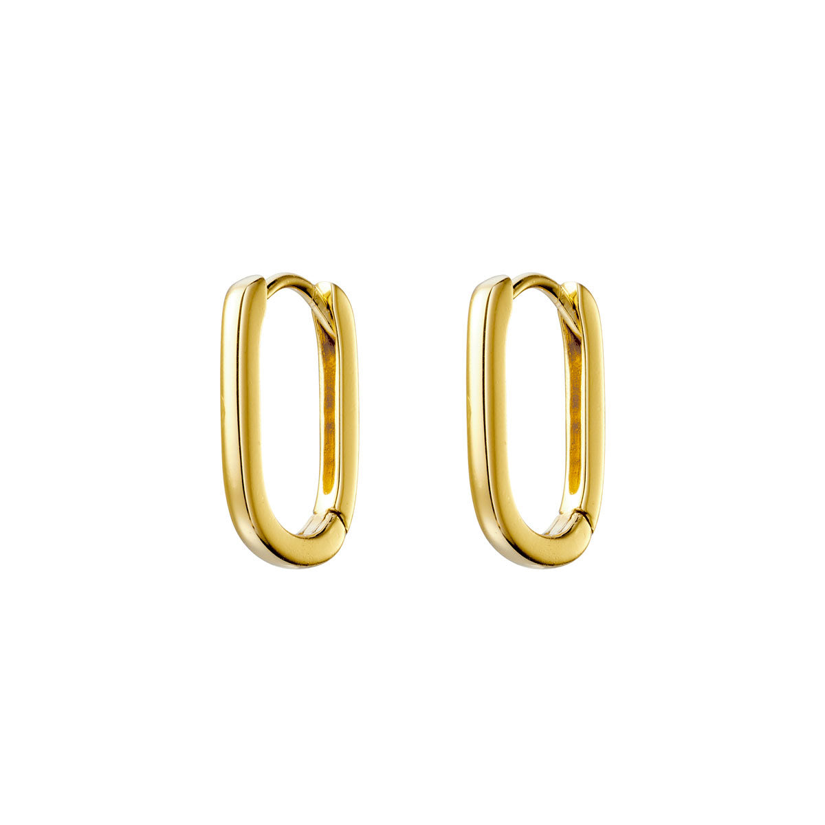 Eternity Huggies Medium Gold Hoop Earrings for Women - Dainty & Elegant Jewelry Gift for Her - Perfect for Everyday Wear, Parties & Special Occasions