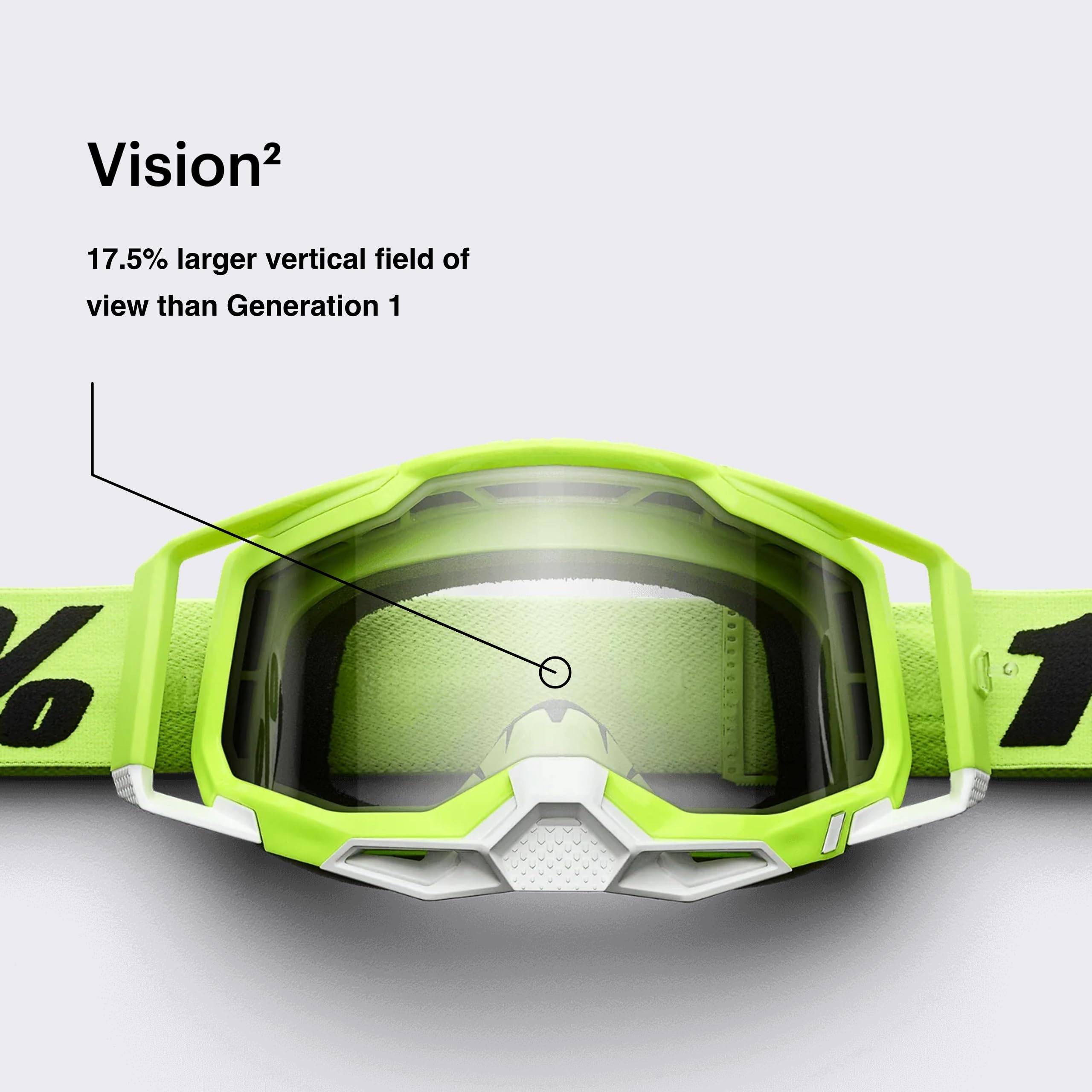 100% Racecraft 2 Motocross & Mountain Bike Goggles - Anti-Fog UV Protection Sports Eyewear with Red Frame & Mirror Red/Blue Lens - Perfect for Off-Road Racing, Trail Riding & Dirt Biking Adventures