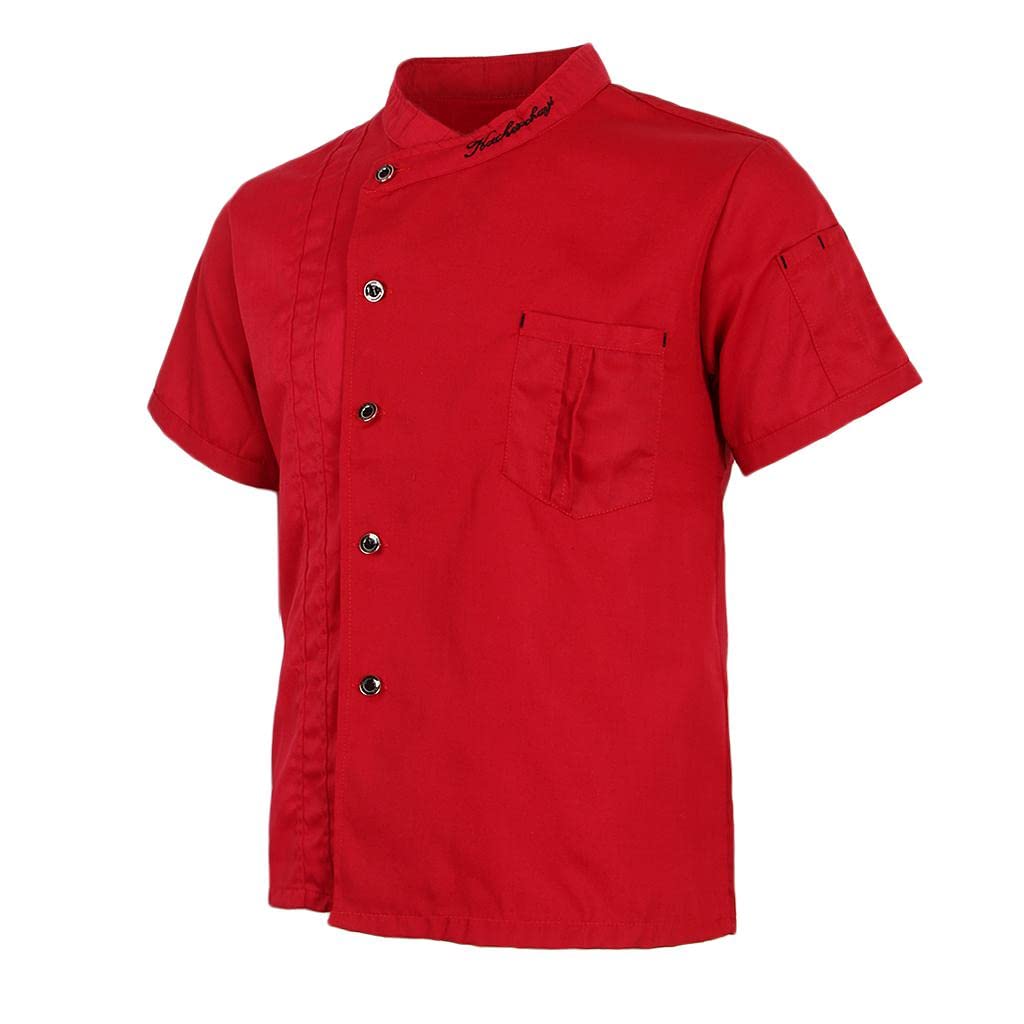 Unisex Short Sleeve Chef Jackets - Professional Kitchen Uniforms for Cooking, Baking & Culinary Arts