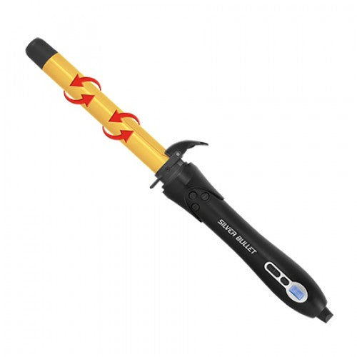 Silver Bullet Fastlane Rotating Curler Iron - Professional Hair Styling Tool for Salon-Quality Curls at Home | Perfect for Daily Styling, Special Occasions & Travel