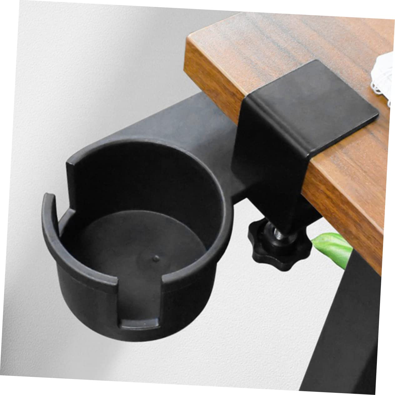 4-Pack Clip-On Cup Holders for Desk & Sofa - Universal Desk Side Bottle Holder, Couch Cup Clip, Computer Desk Drink Clamp - Perfect for Office, Gaming, Study & Home Use