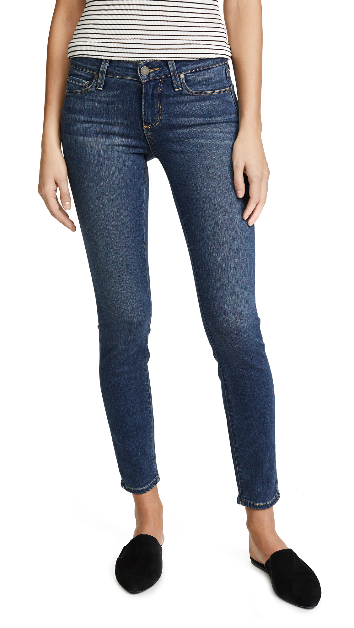 PAIGE Women's Transcend Verdugo Ankle Skinny Jeans - Stretch Denim, High Waist, Slim Fit | Perfect for Casual Wear, Office Outfits & Night Out