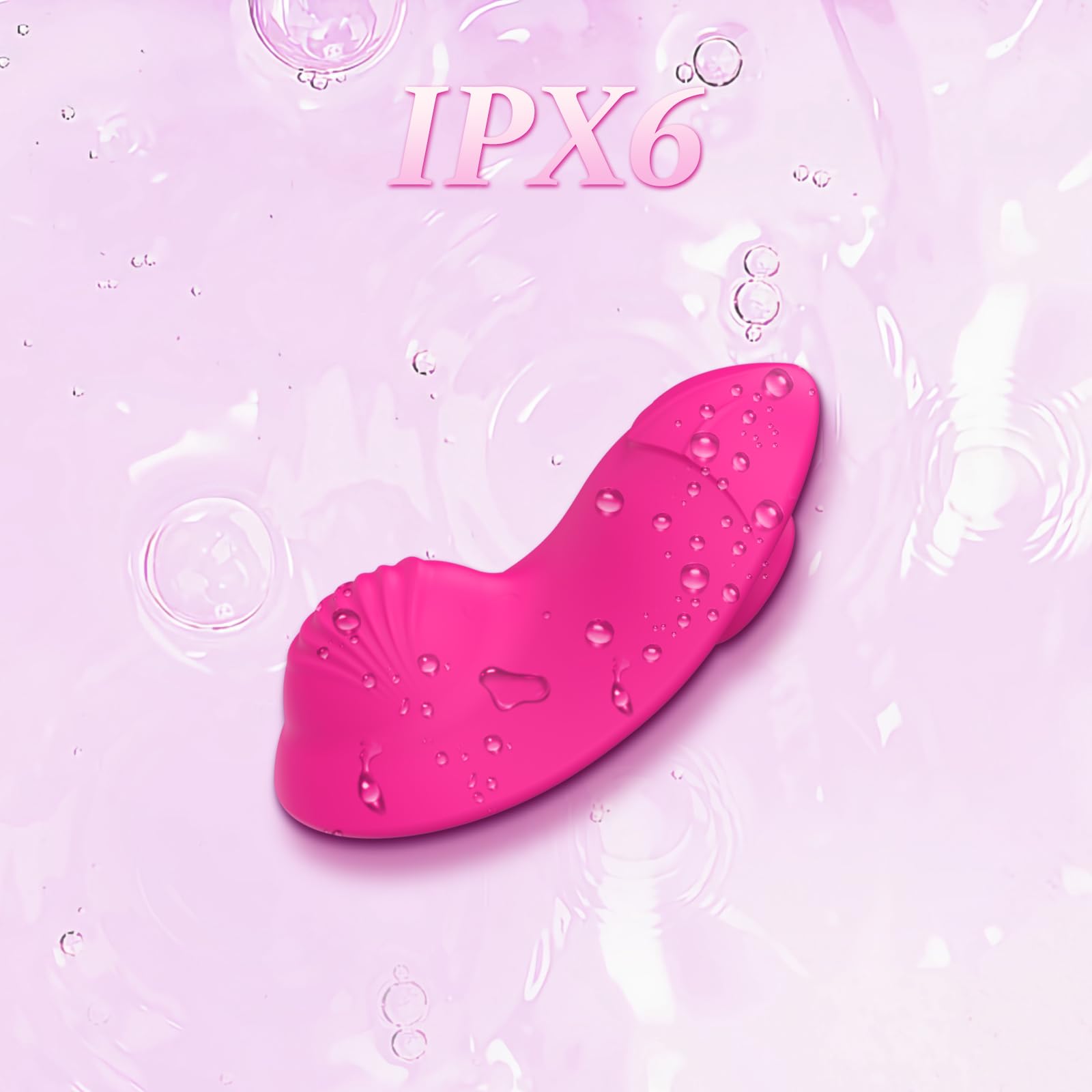 9 Speed Wearable Panty Vibrator - Remote Control Clitoral Stimulator for Women, Couples Play | Dual Stimulation Mini Butterfly Sex Toy (Rose Red) - Perfect for Discreet Public Play & Intimate Moments