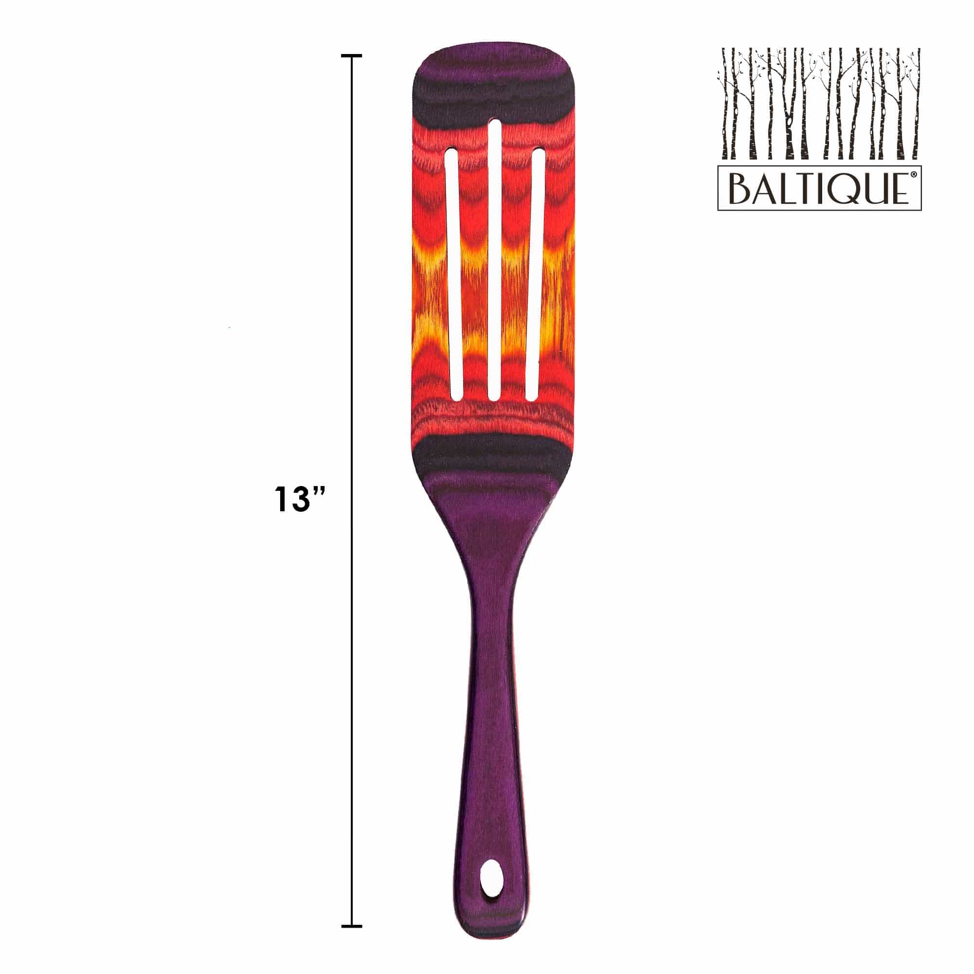 Baltique® Waikiki Collection Spurtle - 13 Inch Wooden Stirring Tool for Cooking, Baking & Mixing - Perfect for Sauces, Batters & Non-Stick Pans - Kitchen Utensil Gift Idea