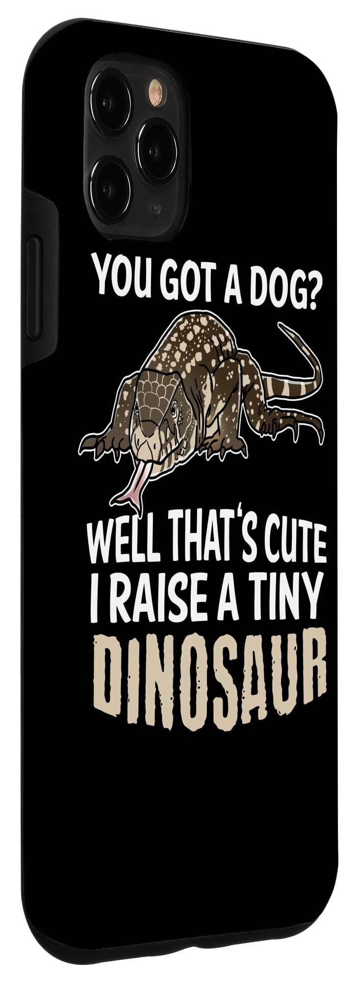 Funny Argentine Black and White Tegu Lizard iPhone 11 Pro Max Case - Protective Cover for Apple iPhone 11 Pro Max - Perfect for Reptile Lovers & Unique Gift Idea