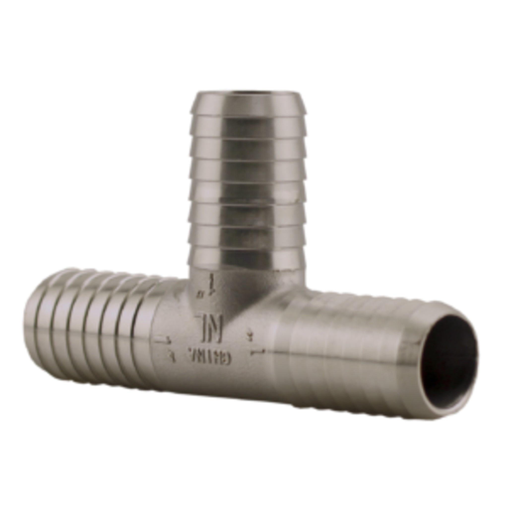 304 Stainless Steel Poly Pipe Insert Tee Fitting - Rust Free, 400 PSI Rated - Ideal for Green & Red Stripe PE Pipes, Well Water & Irrigation Systems - Perfect for Agricultural, Residential and Industrial Plumbing Applications
