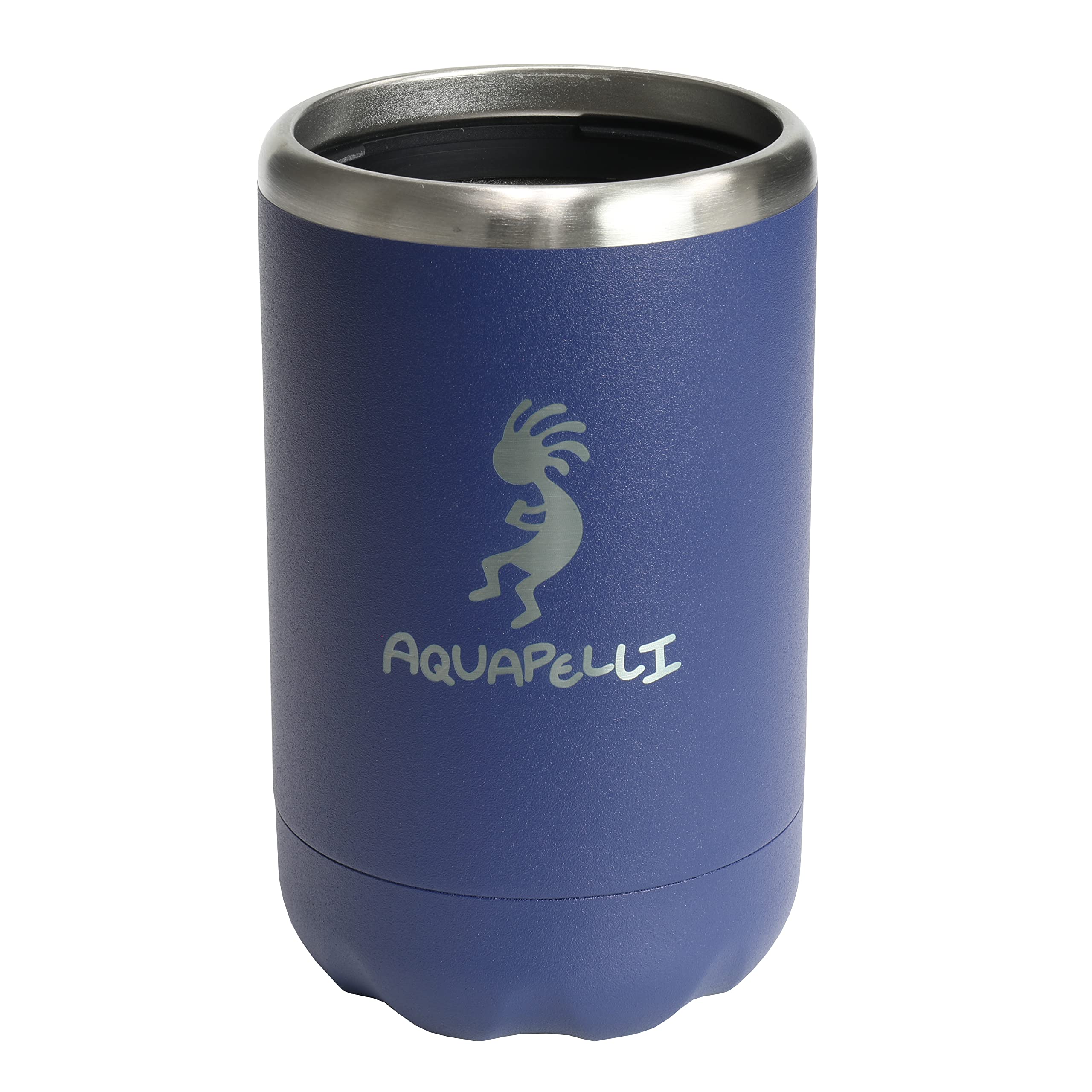 Aquapelli Vacuum Insulated Can Cooler - Blueprint Blue for Outdoor & Parties