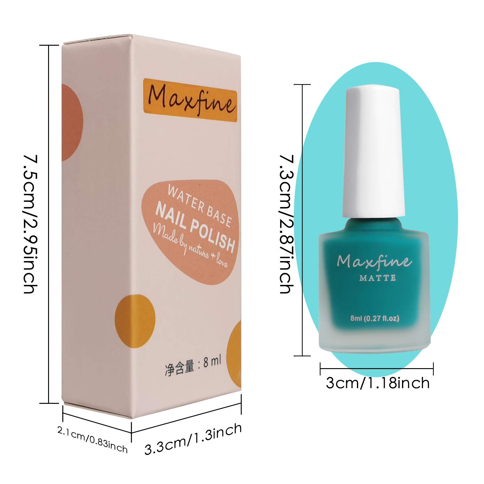 6 Colors Matte Nail Polish Set - Mist Effect Velvet Gel Polish Kit, Long Lasting Waterproof Nail Art (8ml/Bottle) for Salon & Home Manicure, Gift for Nail Lovers