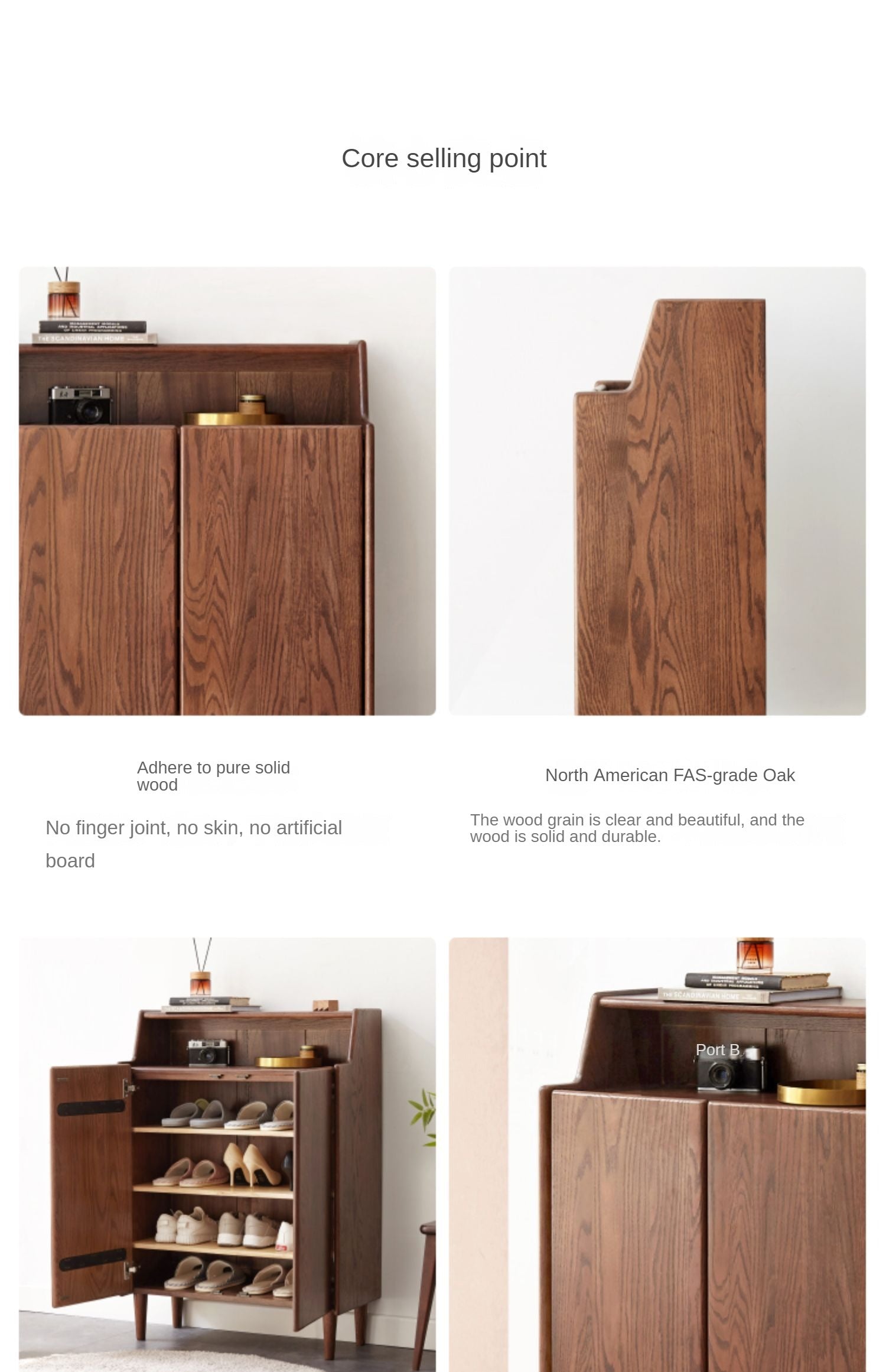 Solid Oak Wood Shoe Storage Cabinet - Rustic Entryway Organizer with Bench Seat for Hallway, Porch, or Mudroom - Perfect for Shoes, Boots, and Outdoor Gear Storage