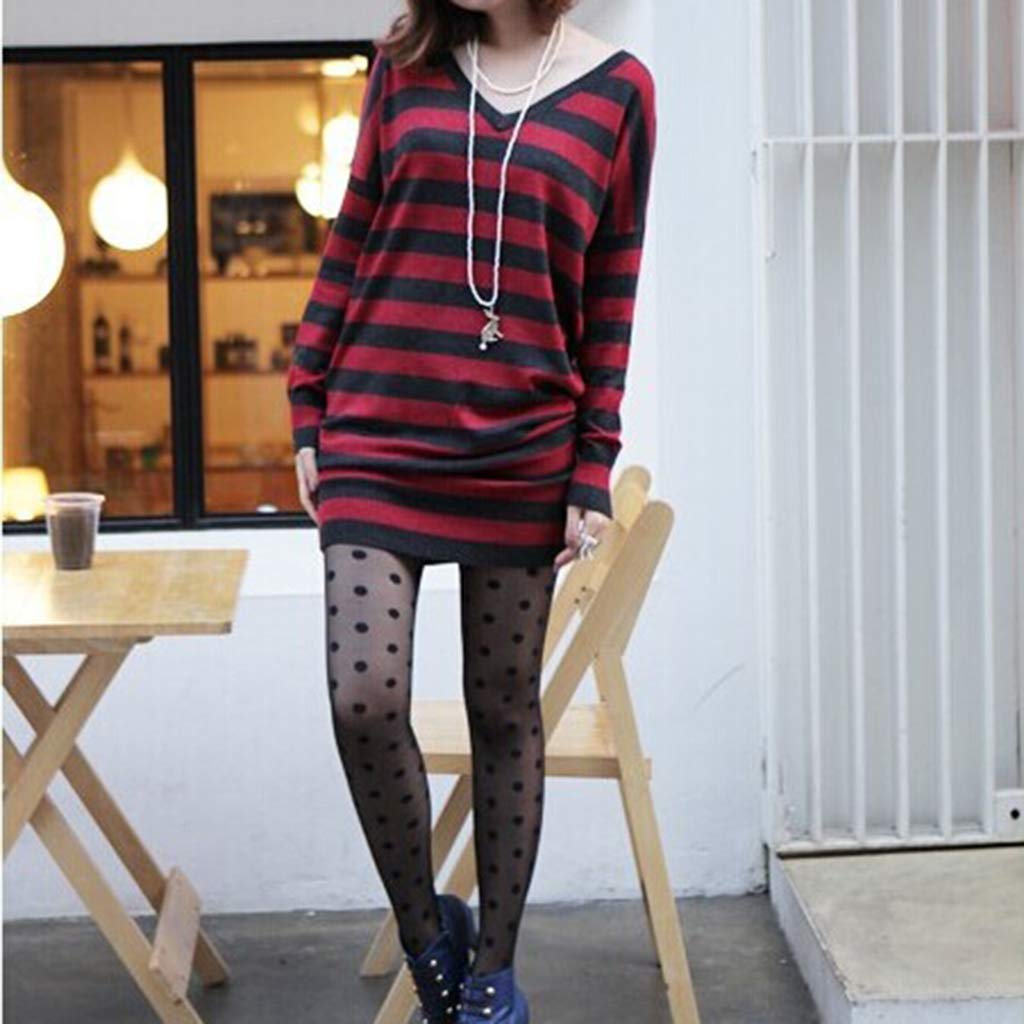 Youngy Women's Polka Dot Pantyhose - Sexy Printed Tights for Party & Office