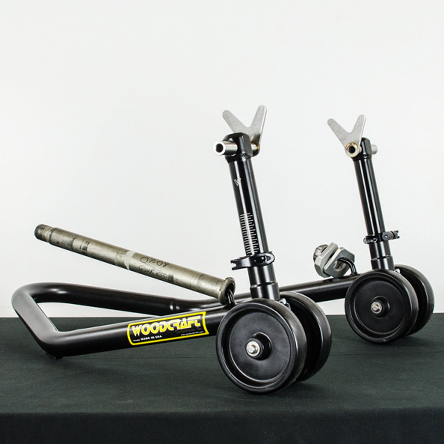 25 01051 Adjustable Rear Spool Stand - Universal Motorcycle Stand for Easy Bike Maintenance & Storage - Perfect for Garage, Workshop & DIY Repairs