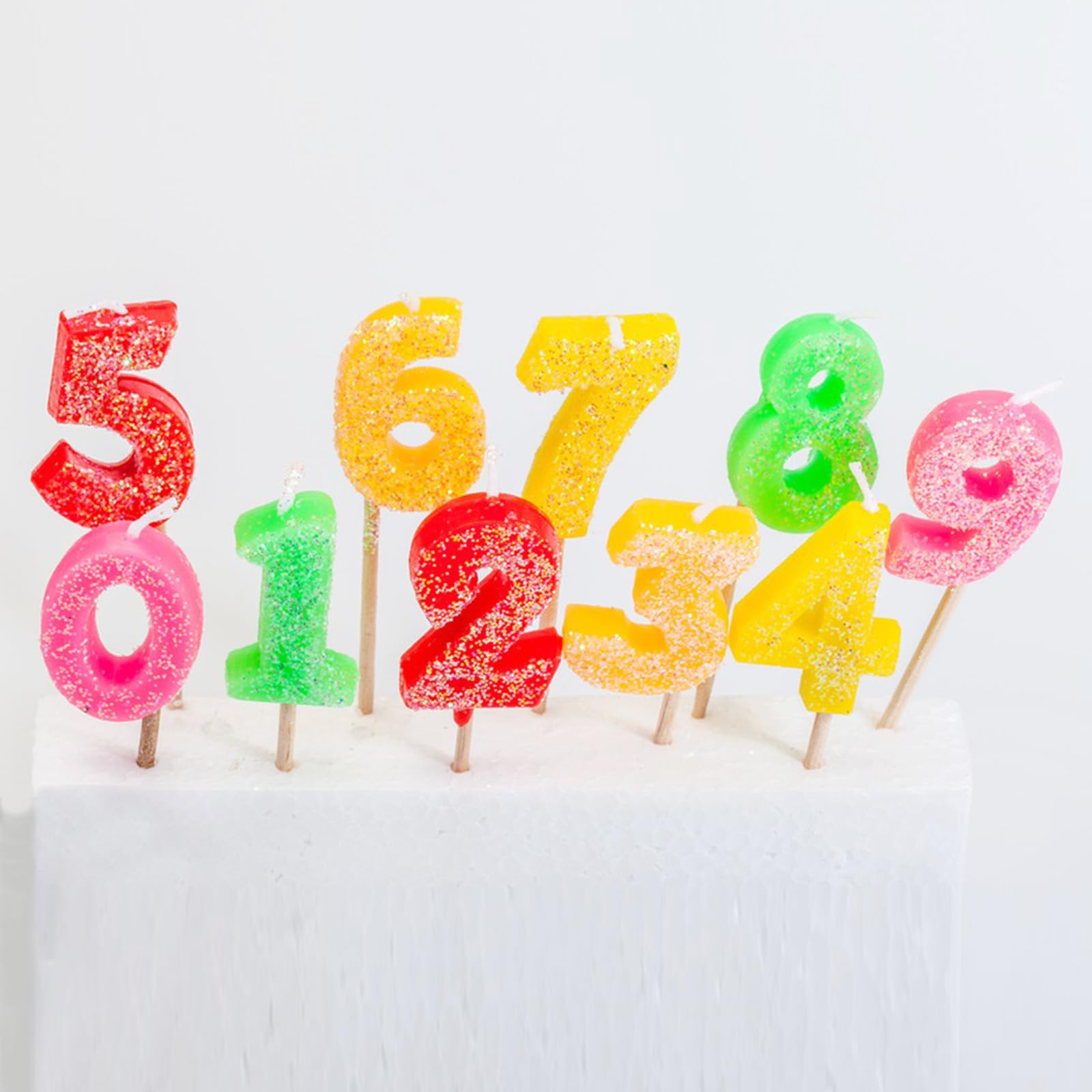 Silicone Number Molds 0-9 - Reusable Chocolate & Fondant Molds for Baking, Cake Decorating, DIY Desserts - Perfect for Birthday Cakes, Cookies, Cupcakes, and Candy Making