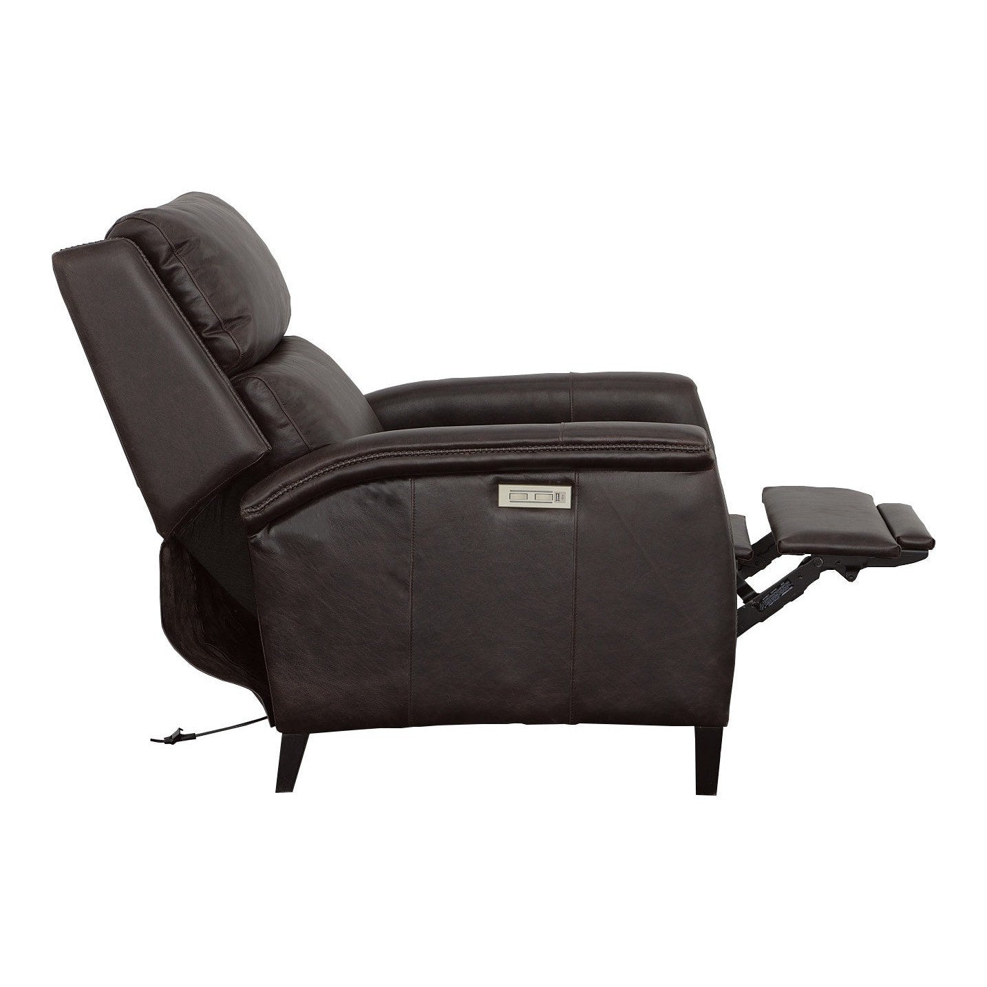 Adriana Power Recliner Chair with USB Ports - Tobacco Brown Leather Reclining Sofa for Living Room, Home Theater, and Office Relaxation