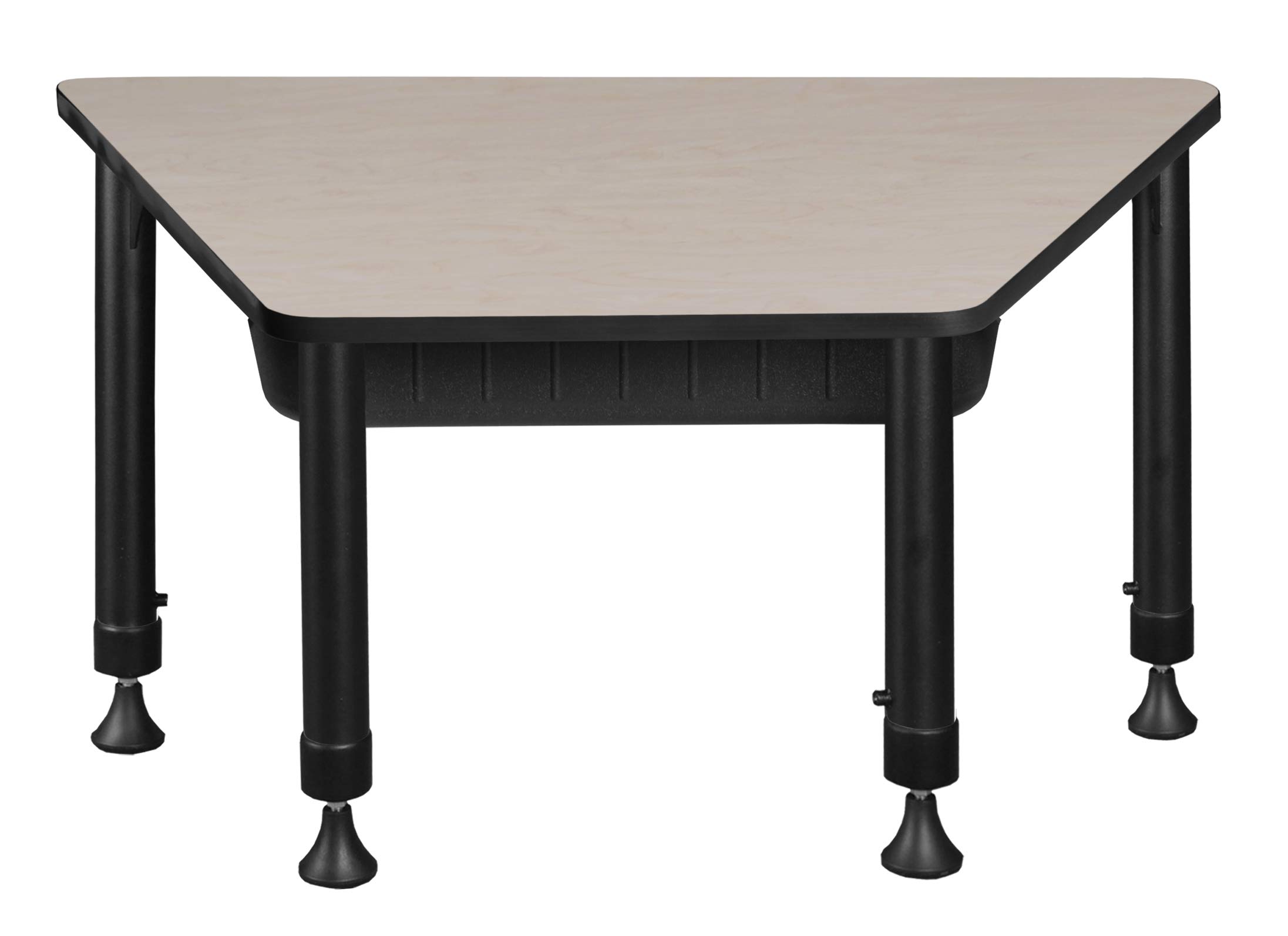 Regency Height Adjustable Trapezoid School Desk with Storage - 36