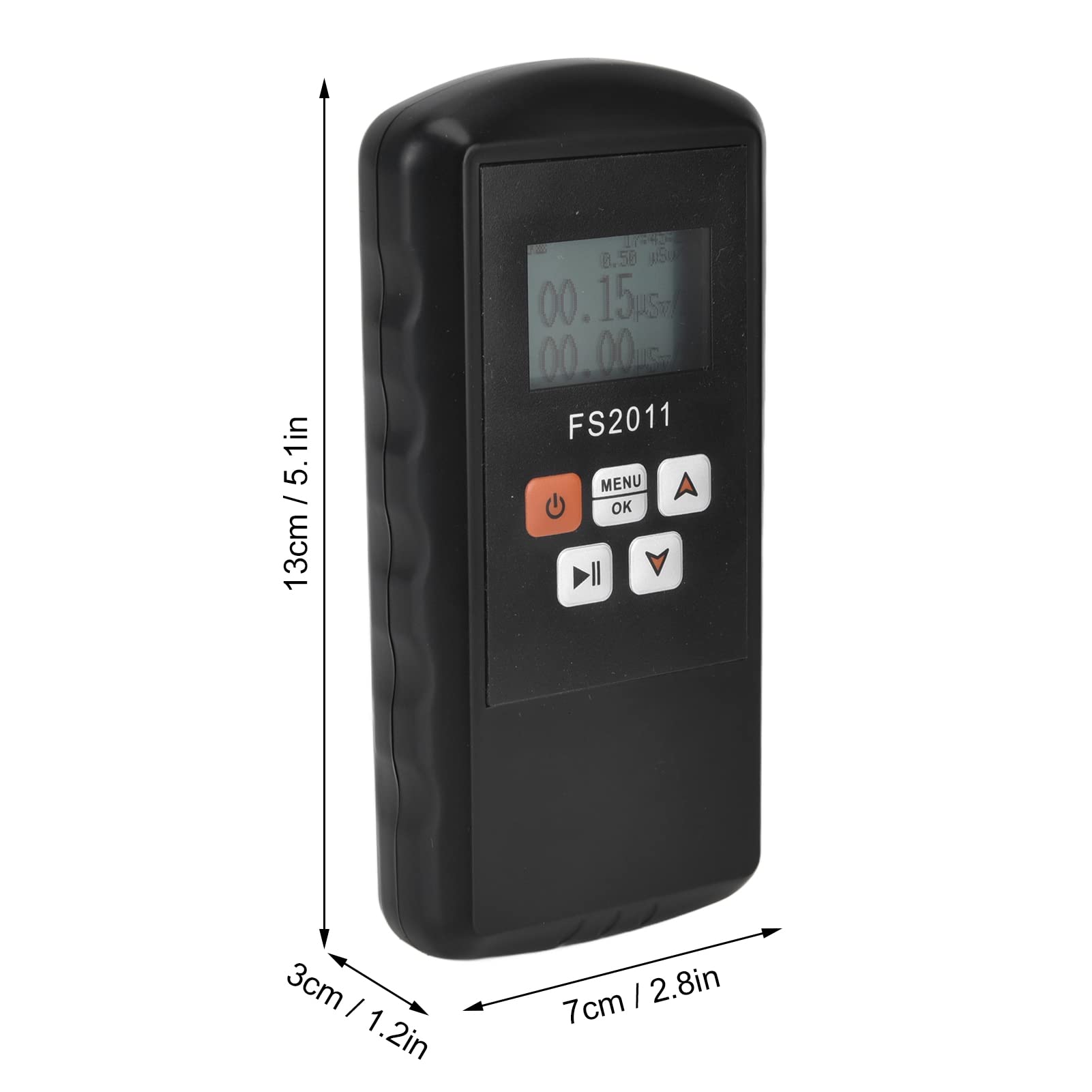 EVTSCAN 3-in-1 Handheld Geiger Counter Nuclear Radiation Detector - Portable Gamma & X-ray Radiation Meter with Audible Alarm | Electromagnetic & Formaldehyde Tester for Home, Outdoor & Industrial Safety