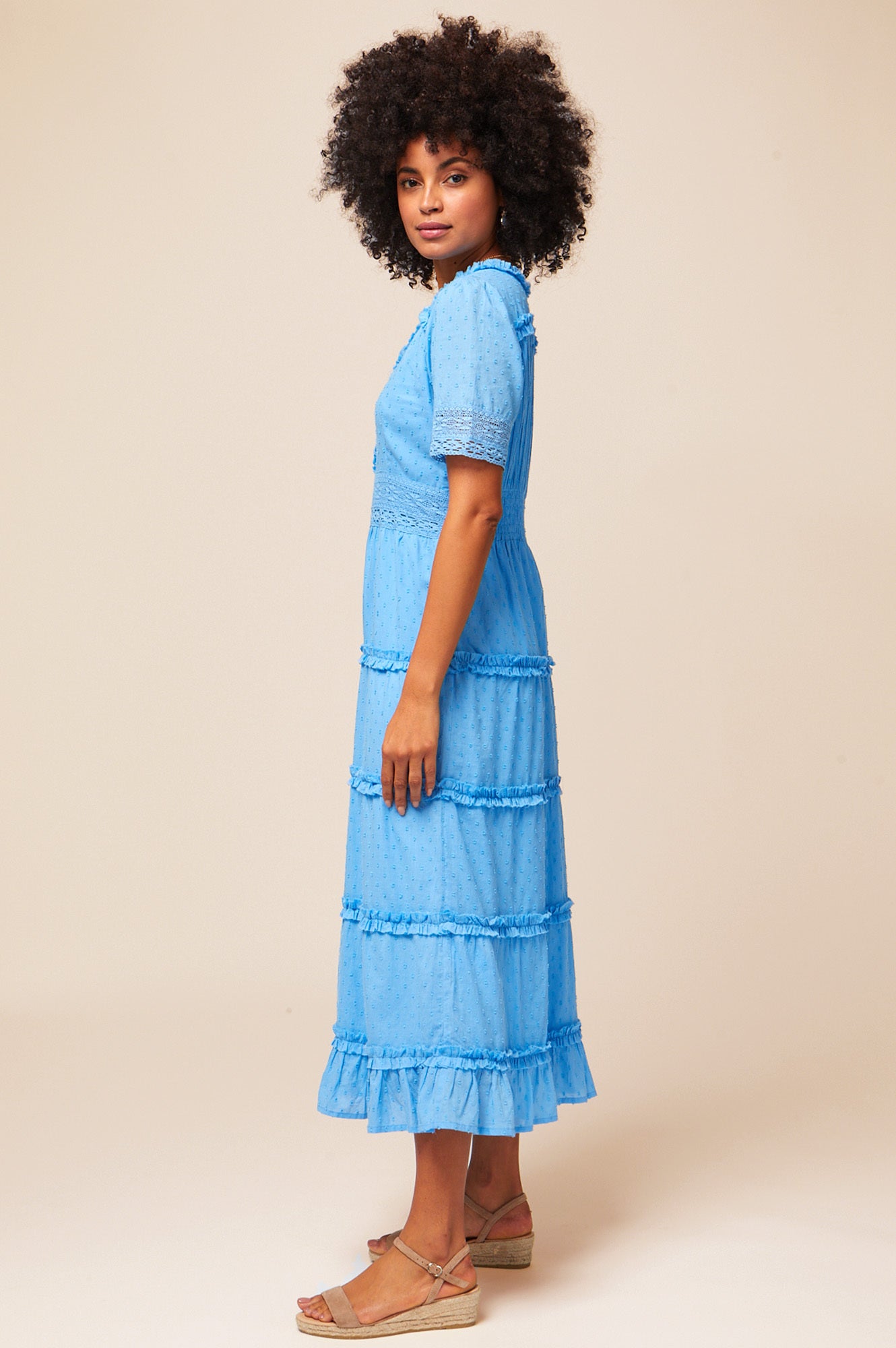 Elegant Viola Dress in Marina Blue - Perfect for Weddings, Parties & Special Occasions