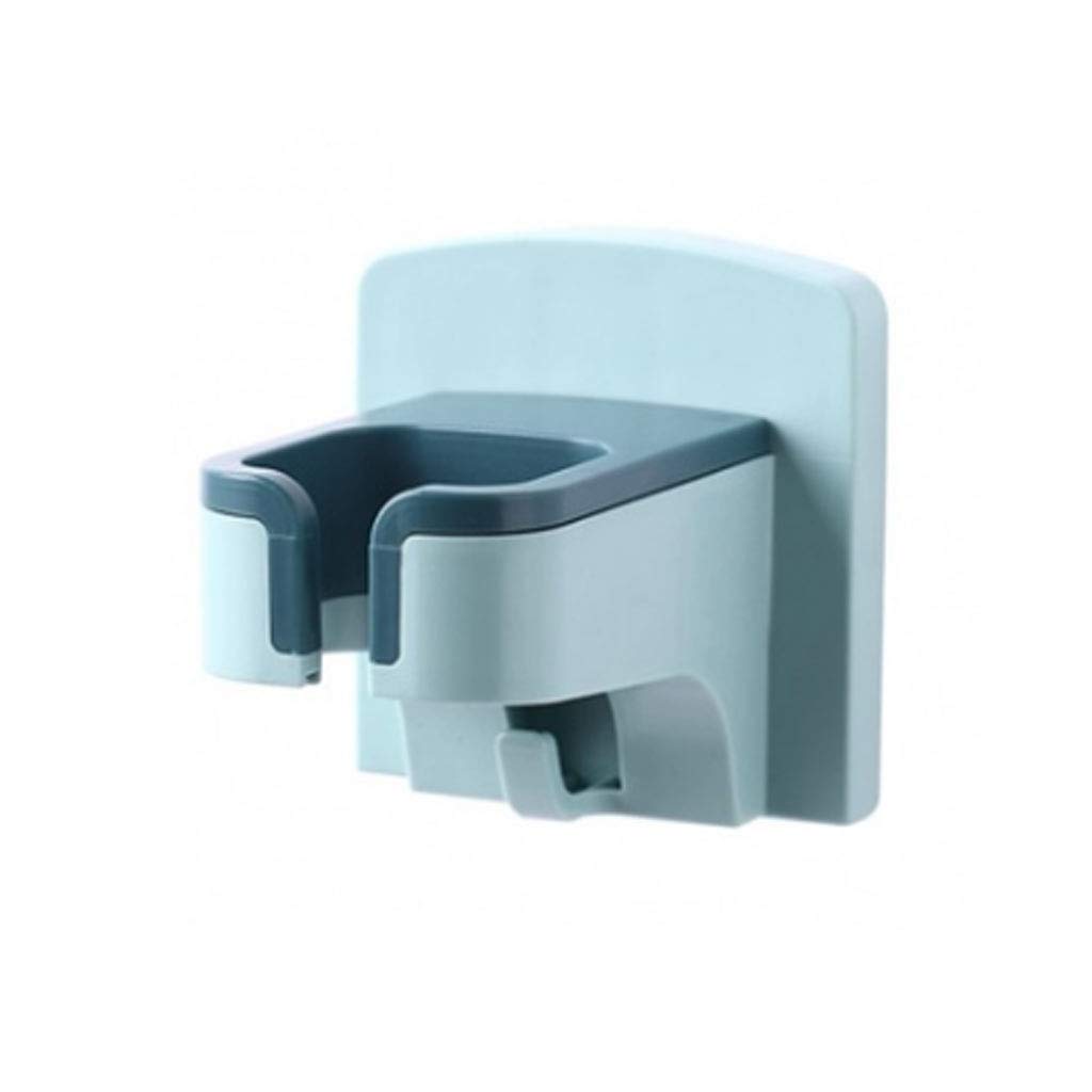 Wall-Mounted ABS Hair Dryer Holder - Space Saving Bathroom Organizer for Home & Hotel Use - Blue (Perfect for Small Bathrooms & Salon Storage)