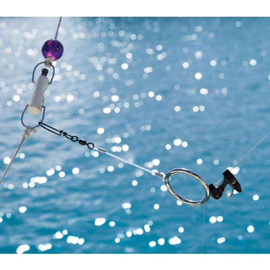 Stainless Steel Kite Ring with Snap Swivel - Durable Fishing Tackle for Saltwater & Freshwater Fishing - Perfect for Lures, Rigs and Tackle Box Accessories