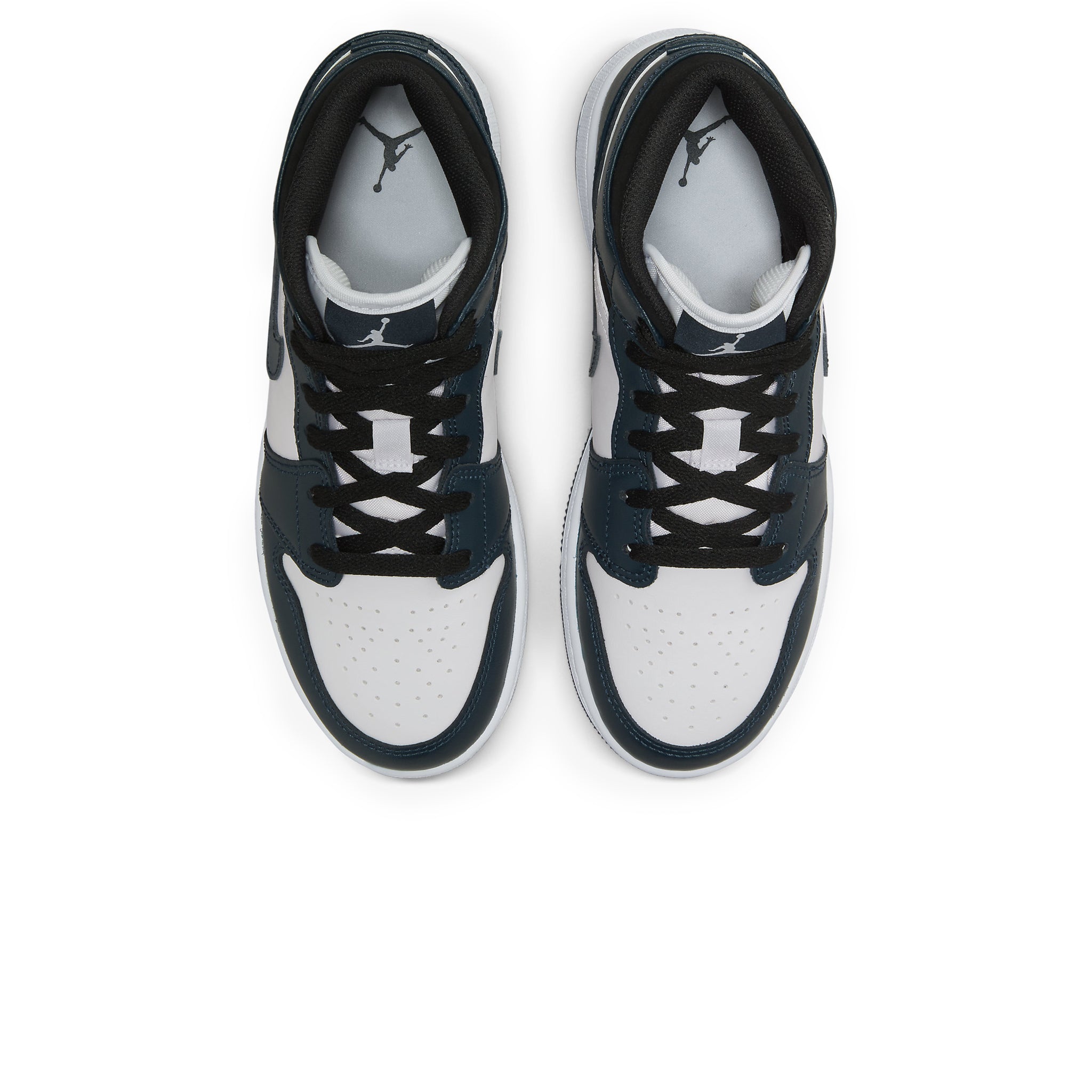 Air Jordan 1 Mid Dark Teal Basketball Shoes for Girls (GS) - Comfortable Sneakers for School, Sports & Casual Wear