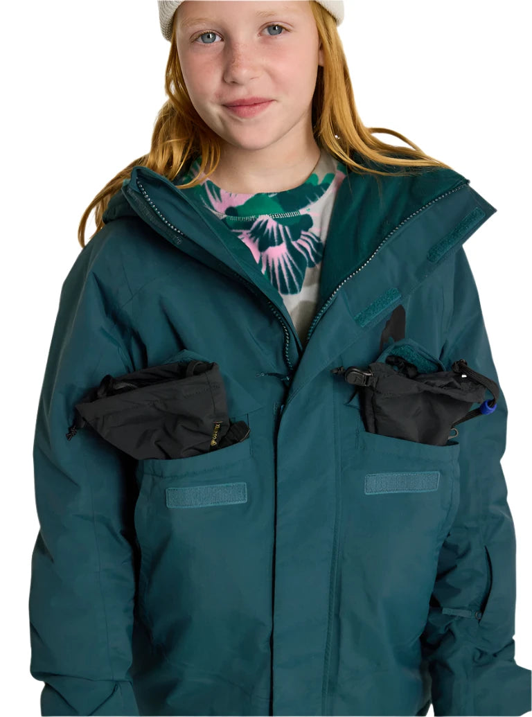 Burton Junior's Ascutney 2L Insulated Jacket 2025 - Waterproof Snow Jacket for Kids & Teens - Warm Winter Coat for Skiing, Snowboarding & Outdoor Activities