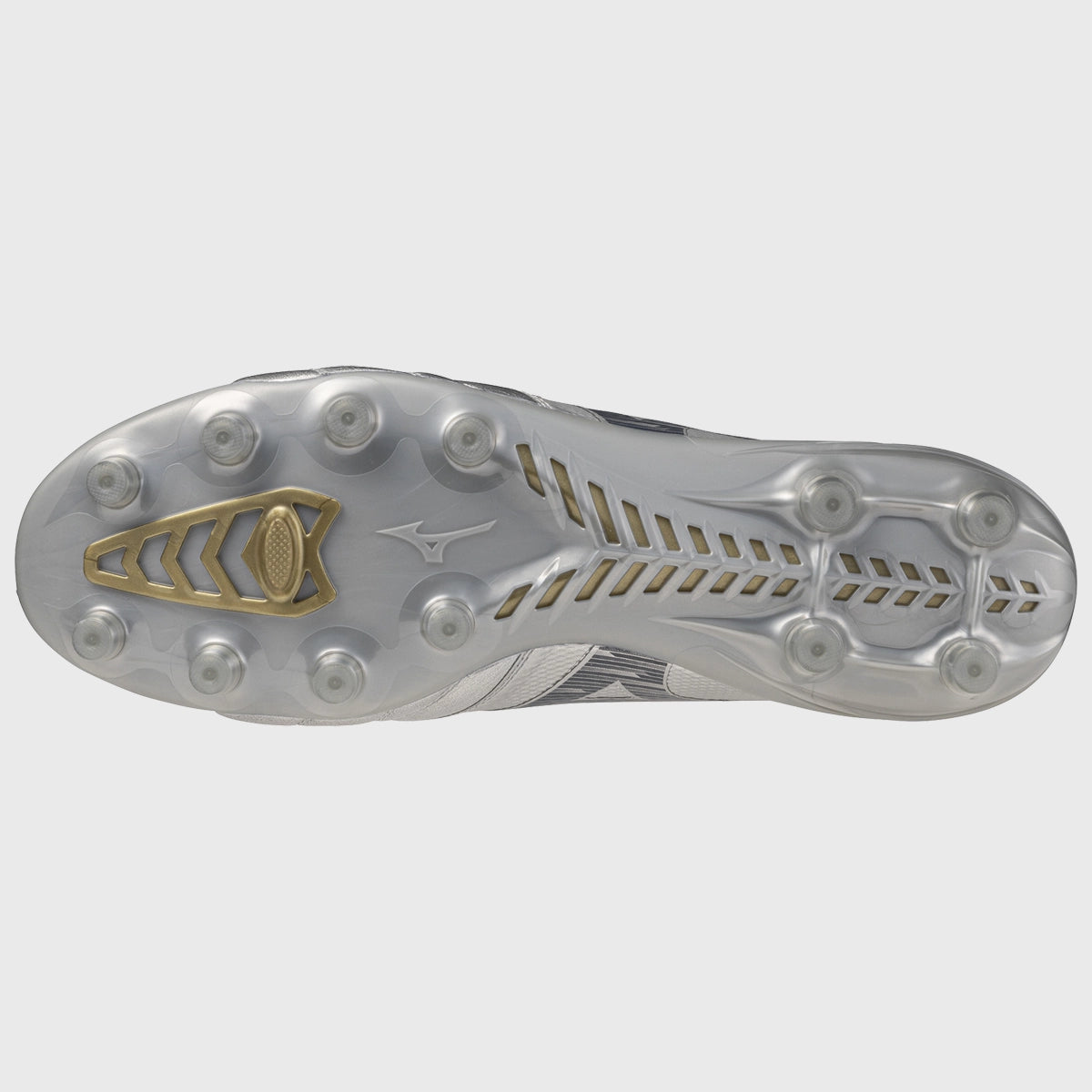 Mizuno Morelia Neo IV Beta Elite MD Rugby Boots - Galaxy Silver - Lightweight Soccer Cleats for Men - Perfect for Rugby, Football & Training Sessions