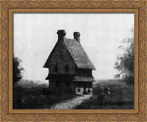 Thomas Eakins 24x20 Gold Ornate Wood Framed Canvas Art - The Brinton House - Elegant Wall Decor for Living Room, Bedroom & Office