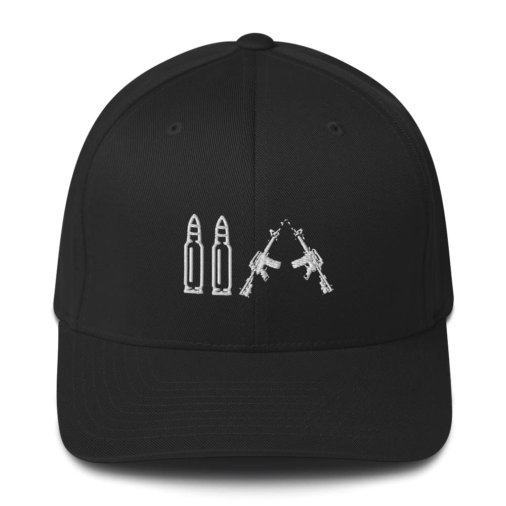2nd Amendment Hats for Men | Patriotic 2A Baseball Caps with Closed Back Flexfit Design - Perfect for Shooting Ranges, Gun Shows & Outdoor Activities
