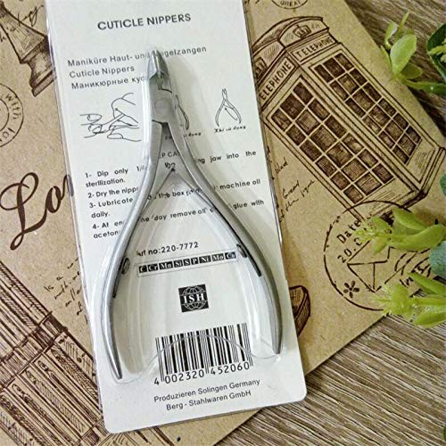 Professional Heavy Duty Stainless Steel Nail & Toenail Clippers for Thick & Ingrown Nails - Cuticle Remover Scissors & Cutters (9.5cm x 6cm) - Perfect for Pedicure, Manicure & Home Grooming