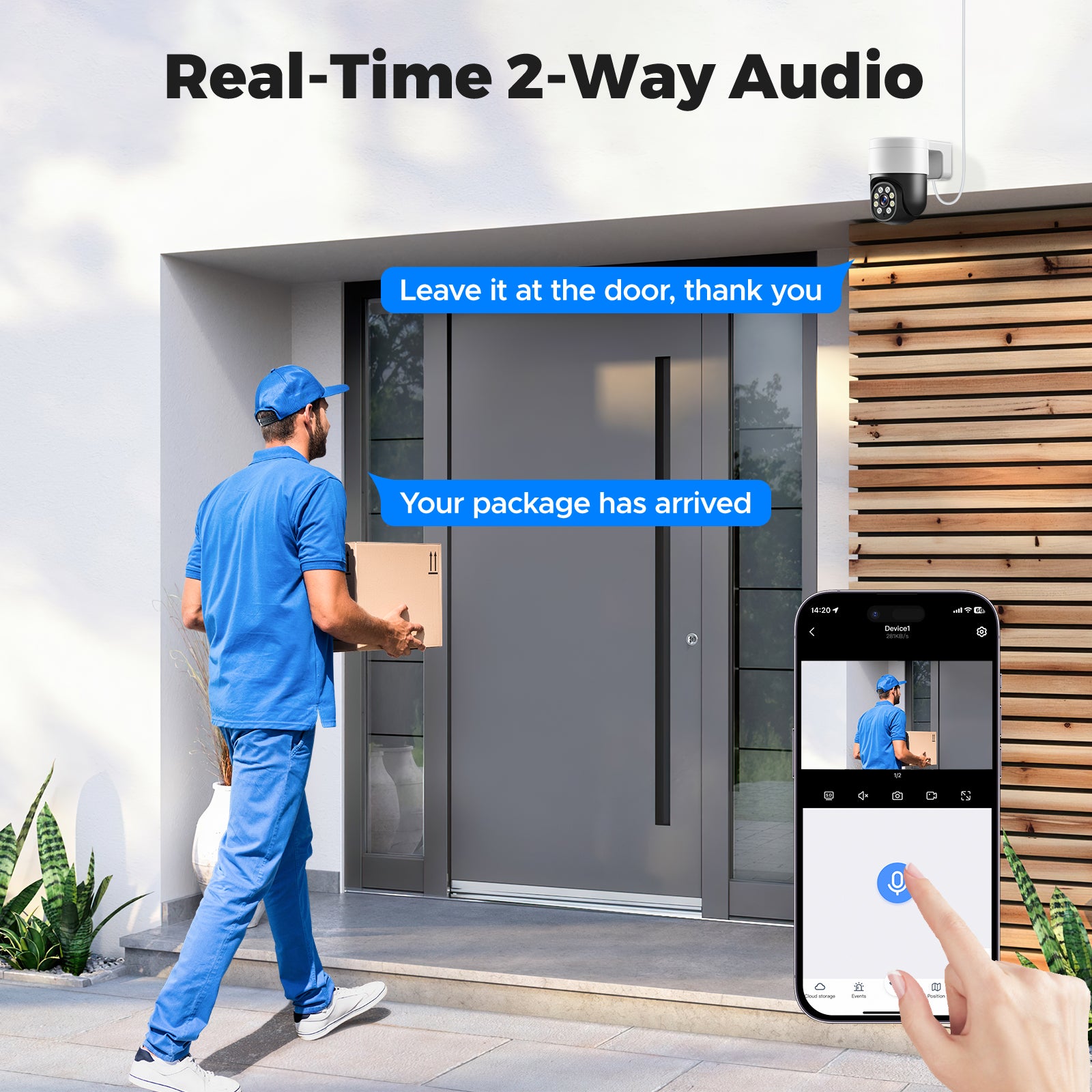 Campark SC45 4K PoE Security Camera System - 8MP Wired Outdoor IP Camera with Color Night Vision, Spotlight & Siren, Motion Tracking - Ideal for Home, Business & Property Surveillance