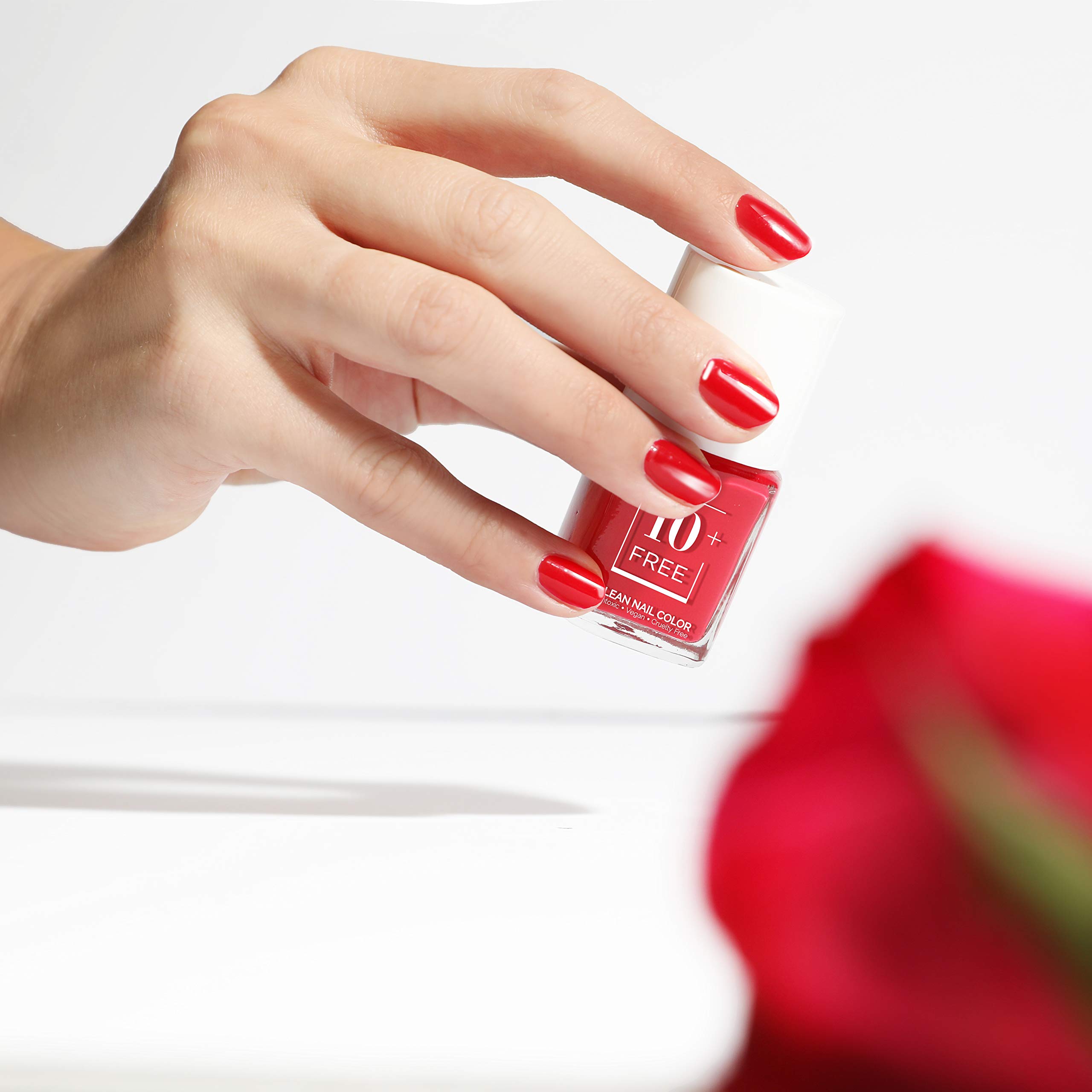 10+ Free Life Non-Toxic Nail Polish - Rose Buds Shade | Vegan, Cruelty-Free & Chemical-Free Nail Color for Manicures, Pedicures & At-Home Nail Care