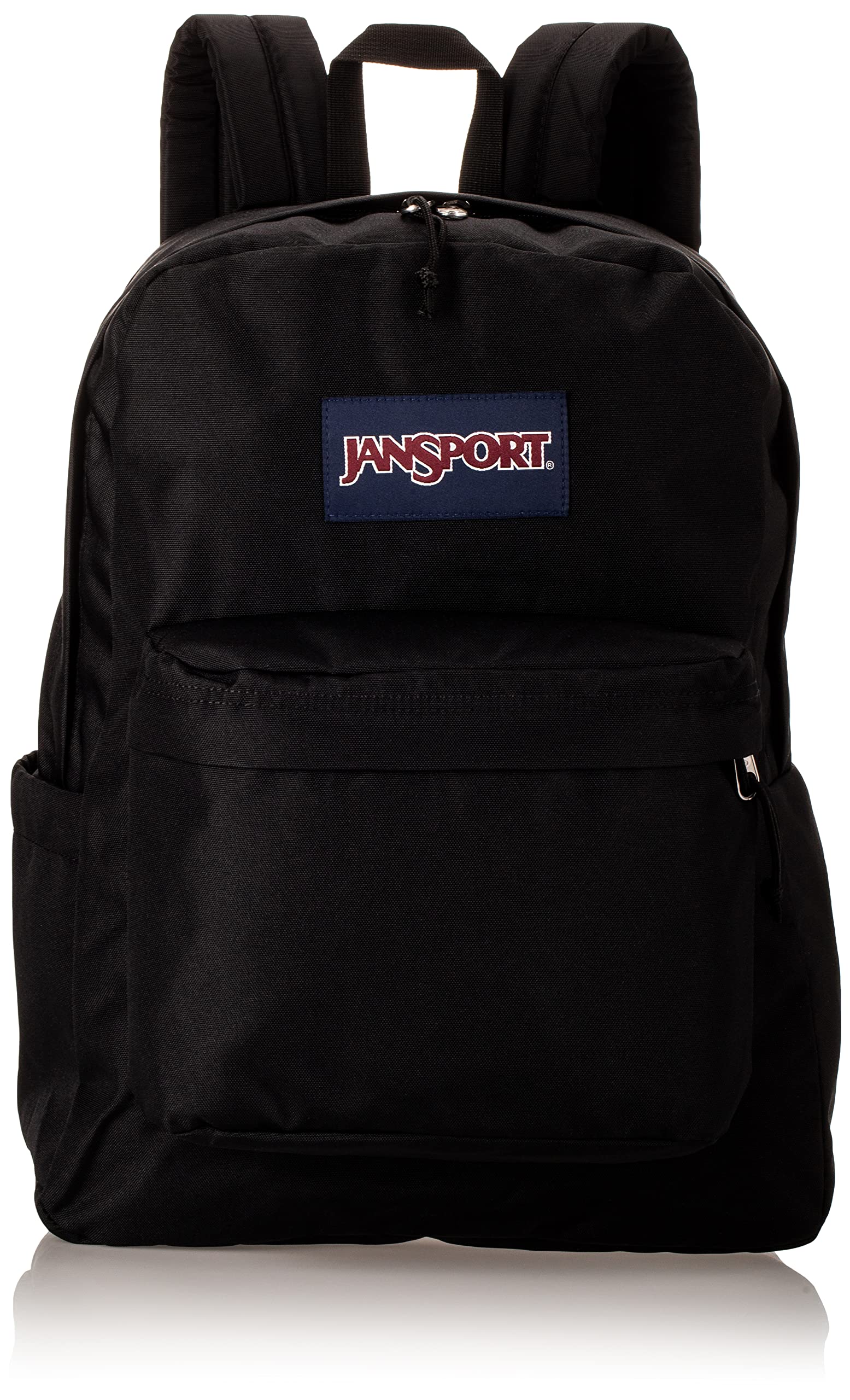 JanSport Superbreak Plus Backpack - Lightweight Durable Laptop Backpack for Work, School & Travel - Water Bottle Pocket & Padded Shoulder Straps - Perfect for College Students & Commuters - Black