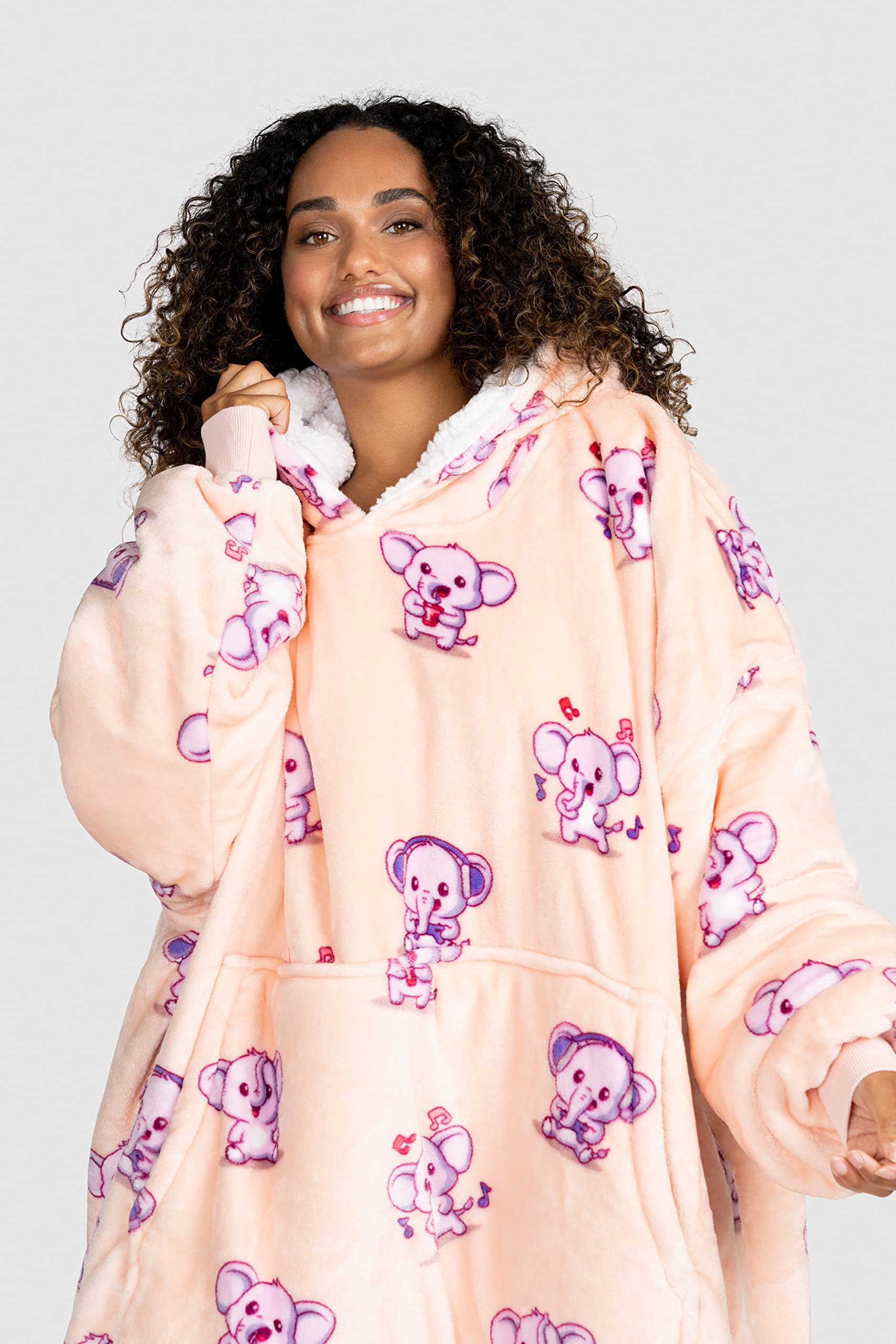 Premium Wearable Blanket Hoodie for Adults - Soft & Cozy Sherpa Oversized Hoodie Blanket for Women & Men | Perfect for Lounging, Netflix Nights & Cold Weather Comfort