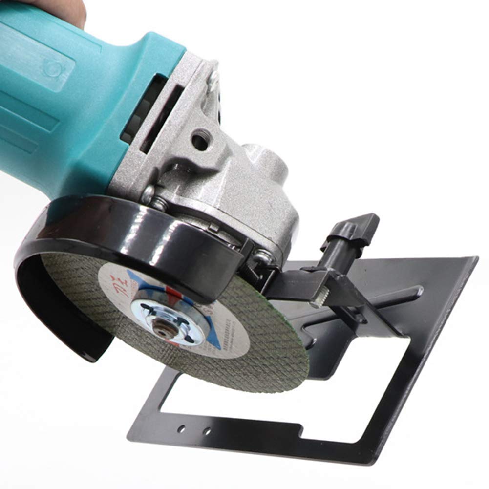 **Angle Grinder Protective Cover & Wheel Guard - Heavy Duty Balance Base & Cutting Machine Bracket Set (Base + Cover) for Metal, Wood, and Tile Cutting - DIY & Professional Use**