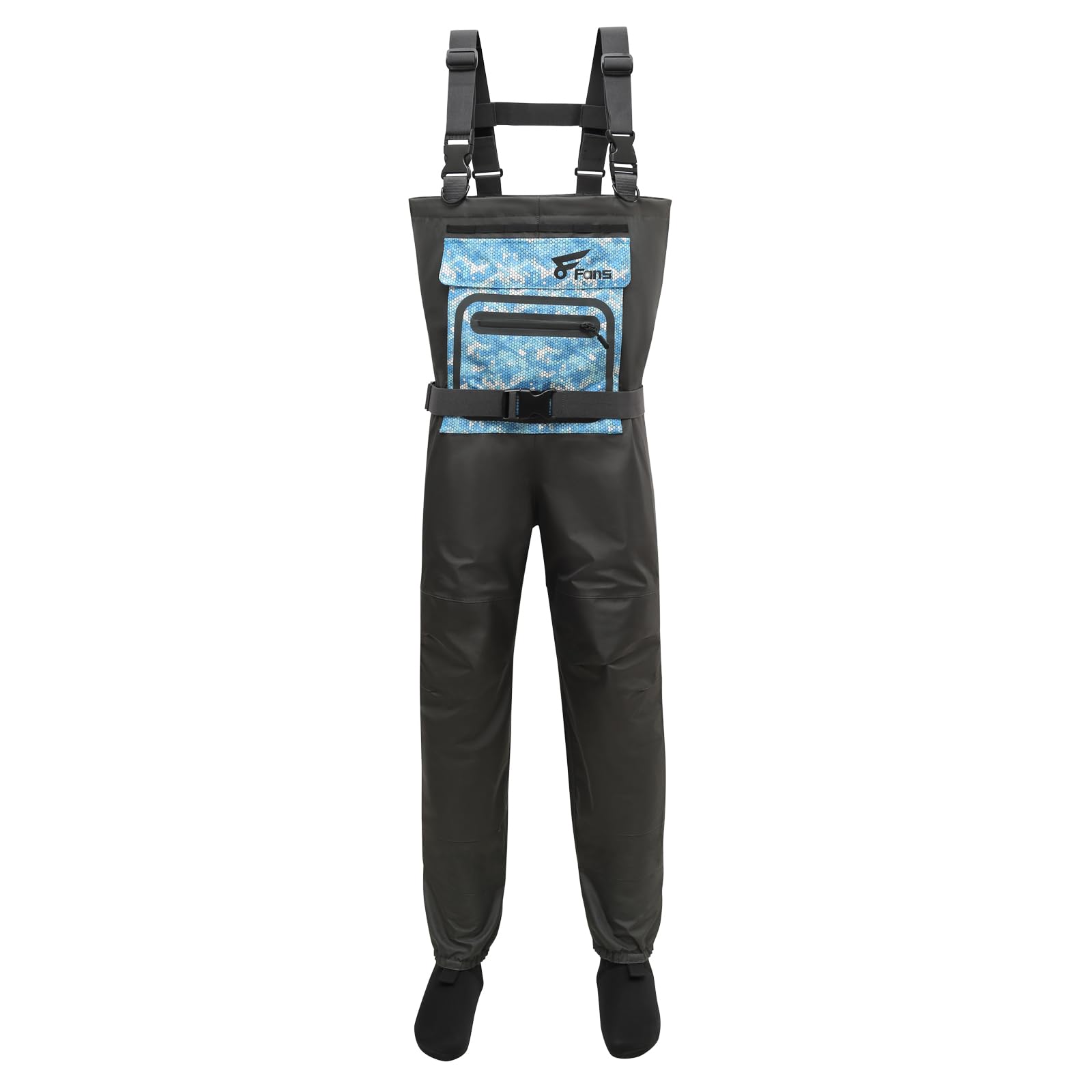 8 Pack Fishing Waders for Men & Women - Waterproof Neoprene Chest Waders with Bootfoot - Ideal for Fly Fishing, Duck Hunting & Outdoor Water Activities