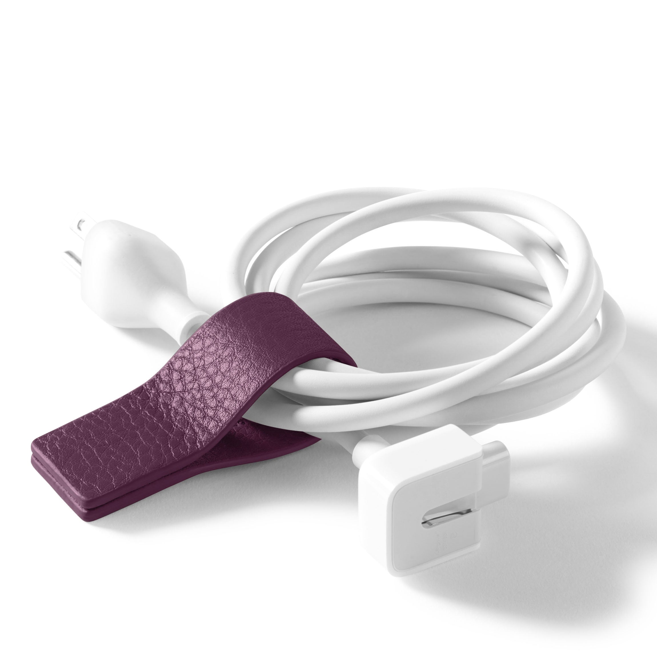 XL Cord Wrap Deep Plum - Premium Cable Organizer for Home & Office - Tangle-Free Cord Management Solution for Desks, Travel & Electronics Accessories